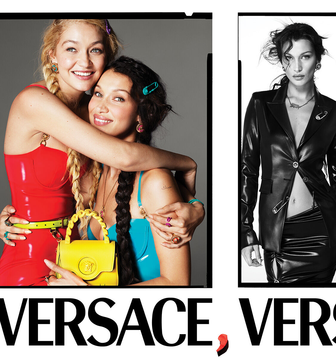 Versace SS22 Women Gigi and Bella Hadid