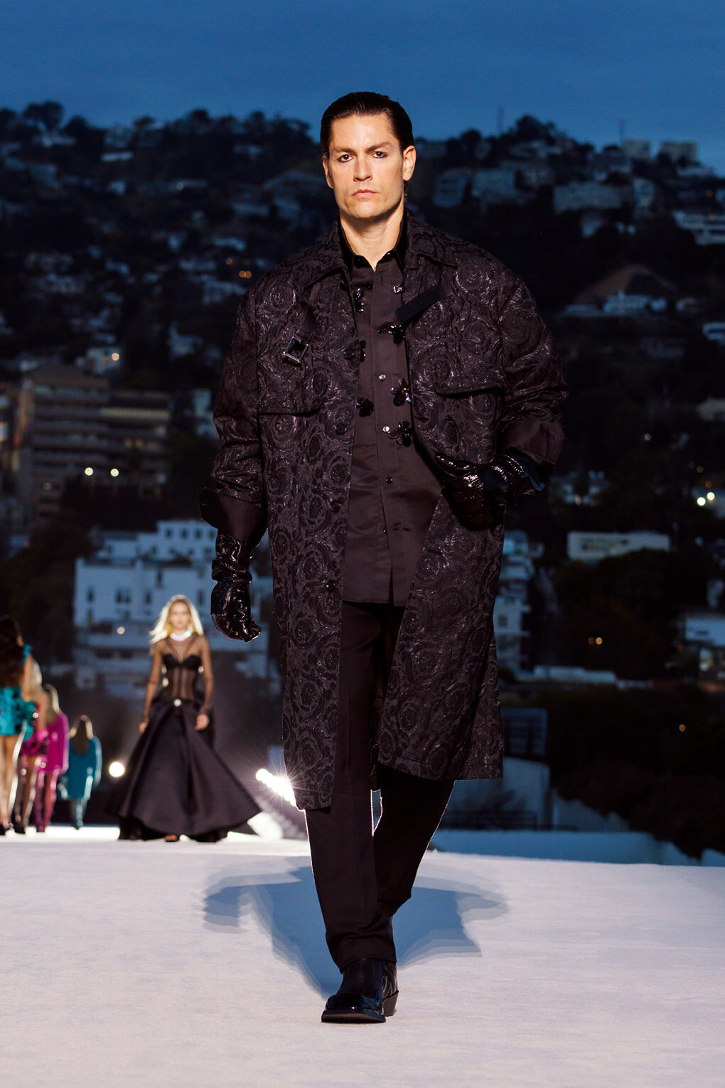 Versace fur new arrivals coat mens