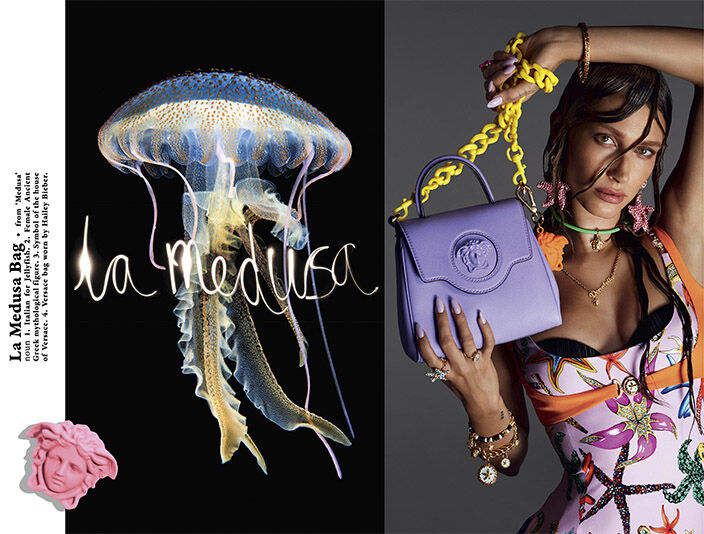 Precious Lee channels Medusa in Versace's new campaign