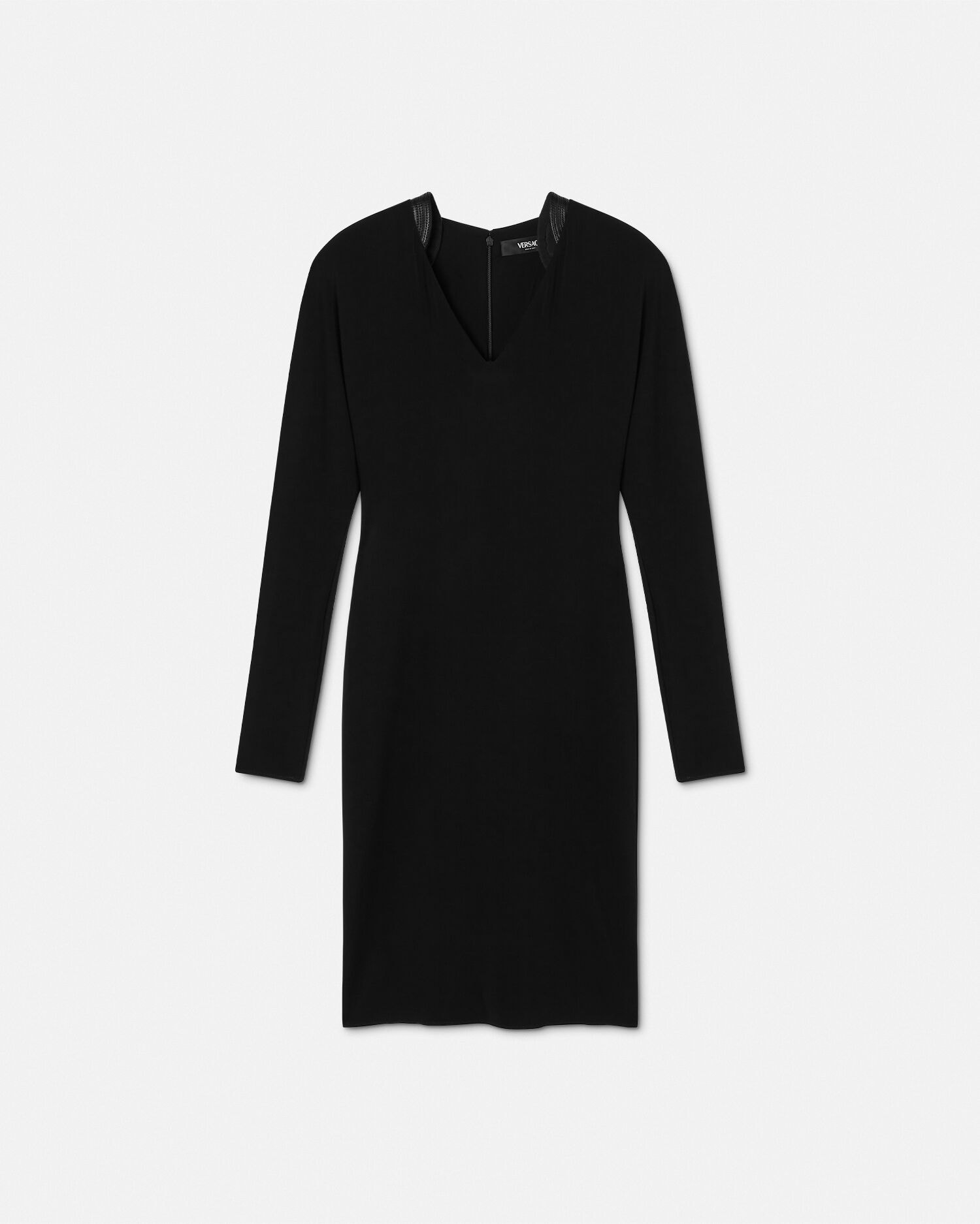 Stretch Crêpe Jersey Midi Dress | VERSACE US Stretch Crêpe Jersey Midi Dress | VERSACE US