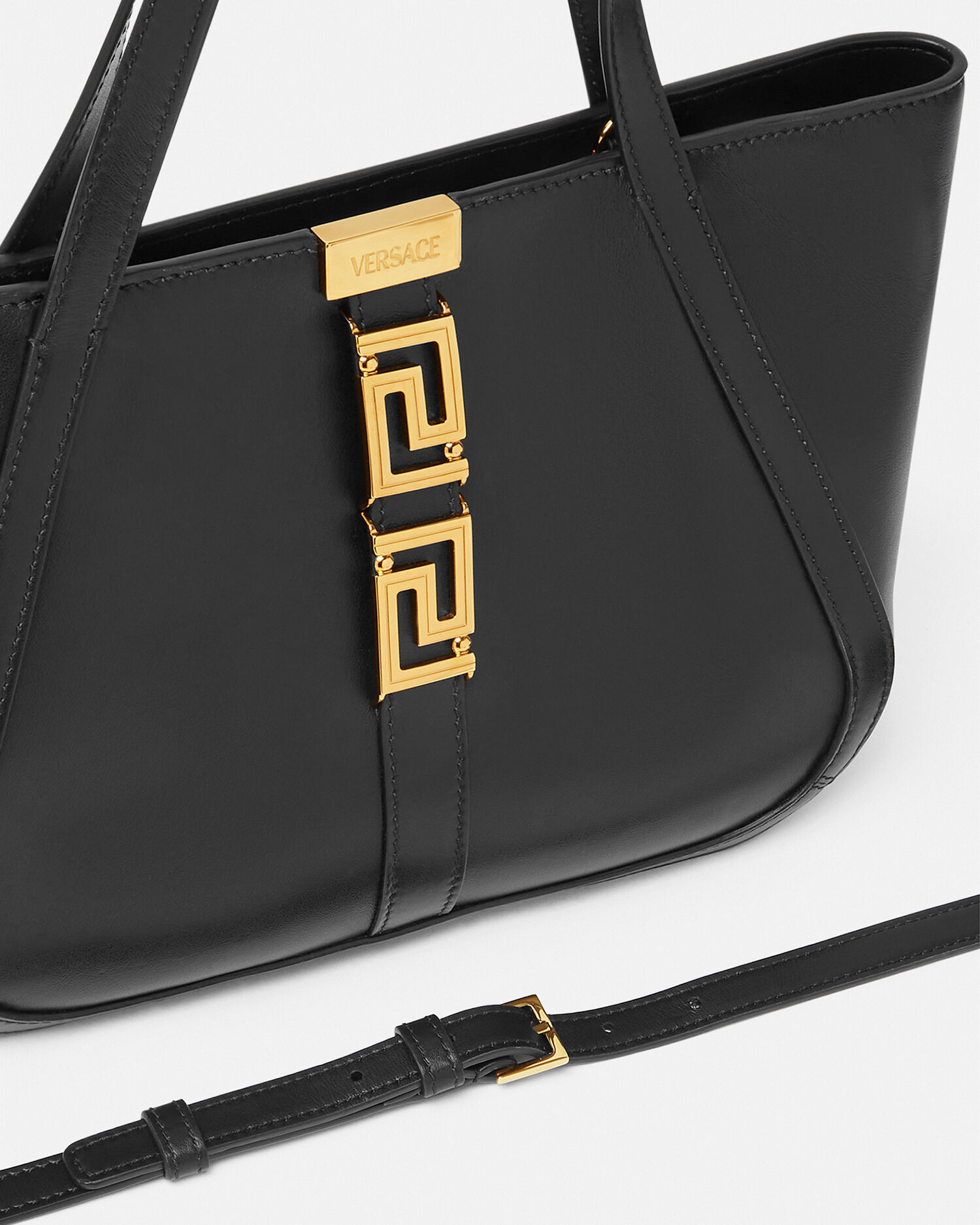 Versace leather tote bag sales