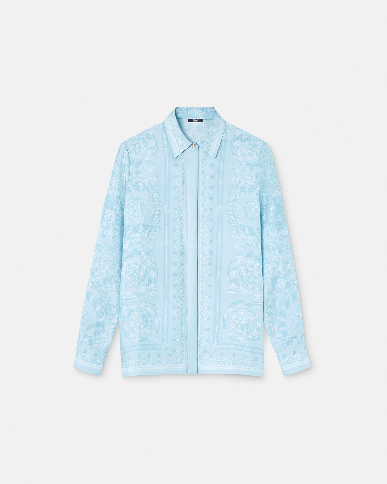 White and shop blue versace shirt