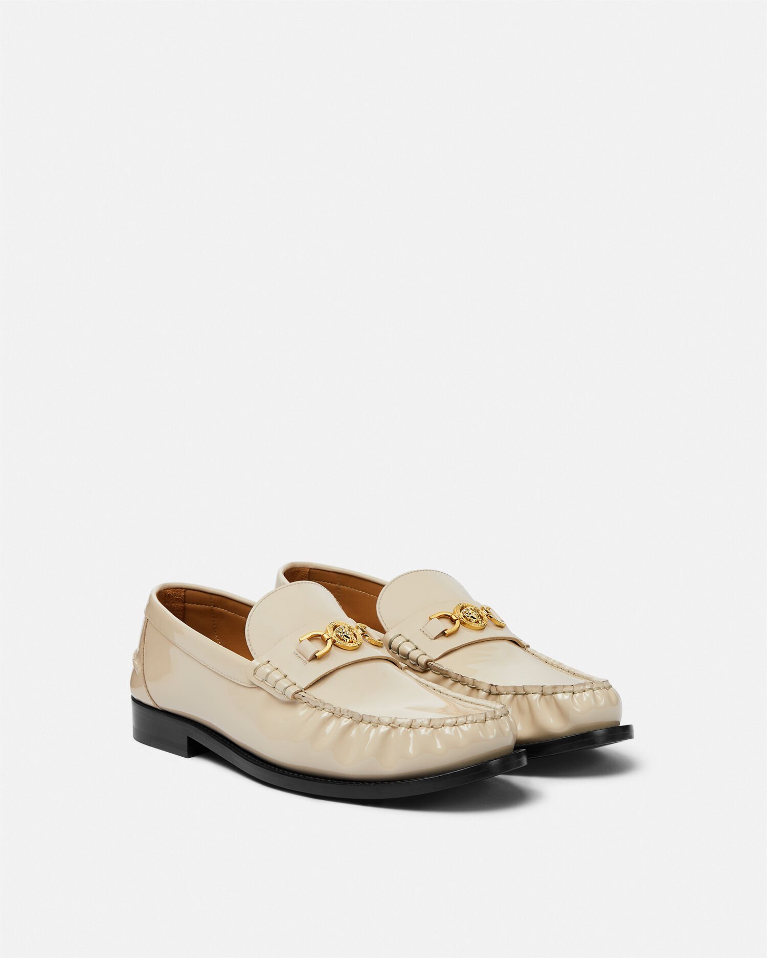 Mens white versace loafers cheap