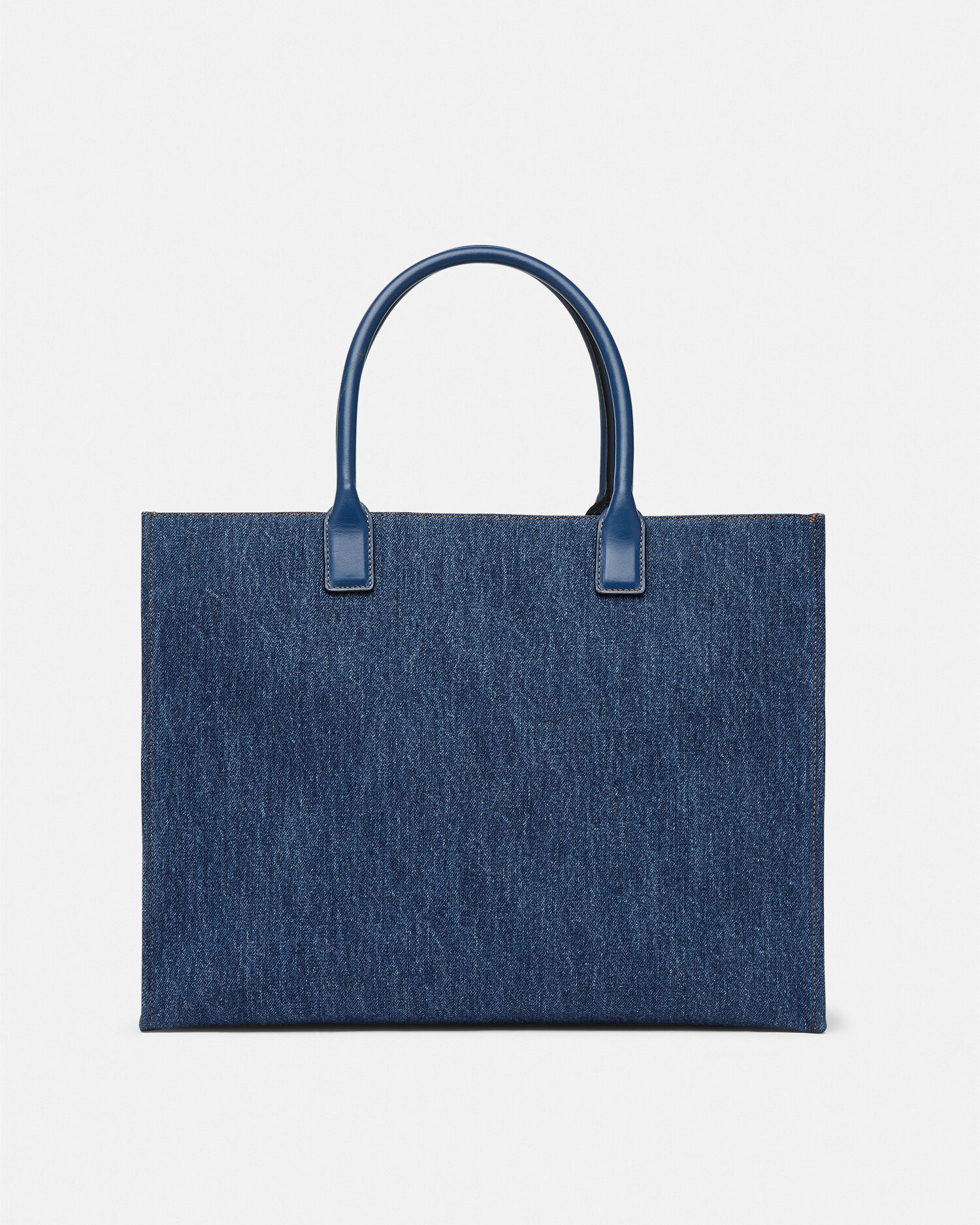 La Medusa Denim Large Tote Bag Blue VERSACE TH