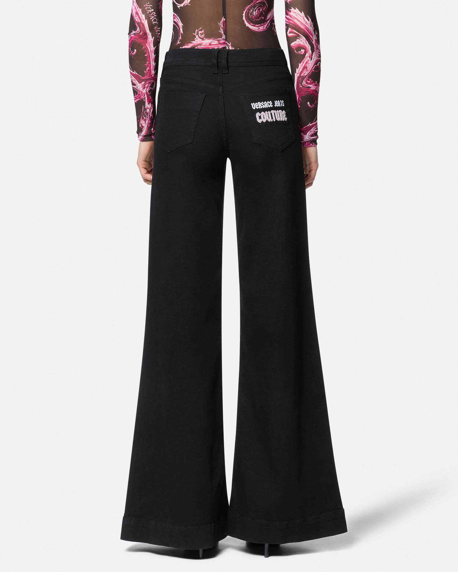 Jeans svasati con decorazioni VERSACE IT