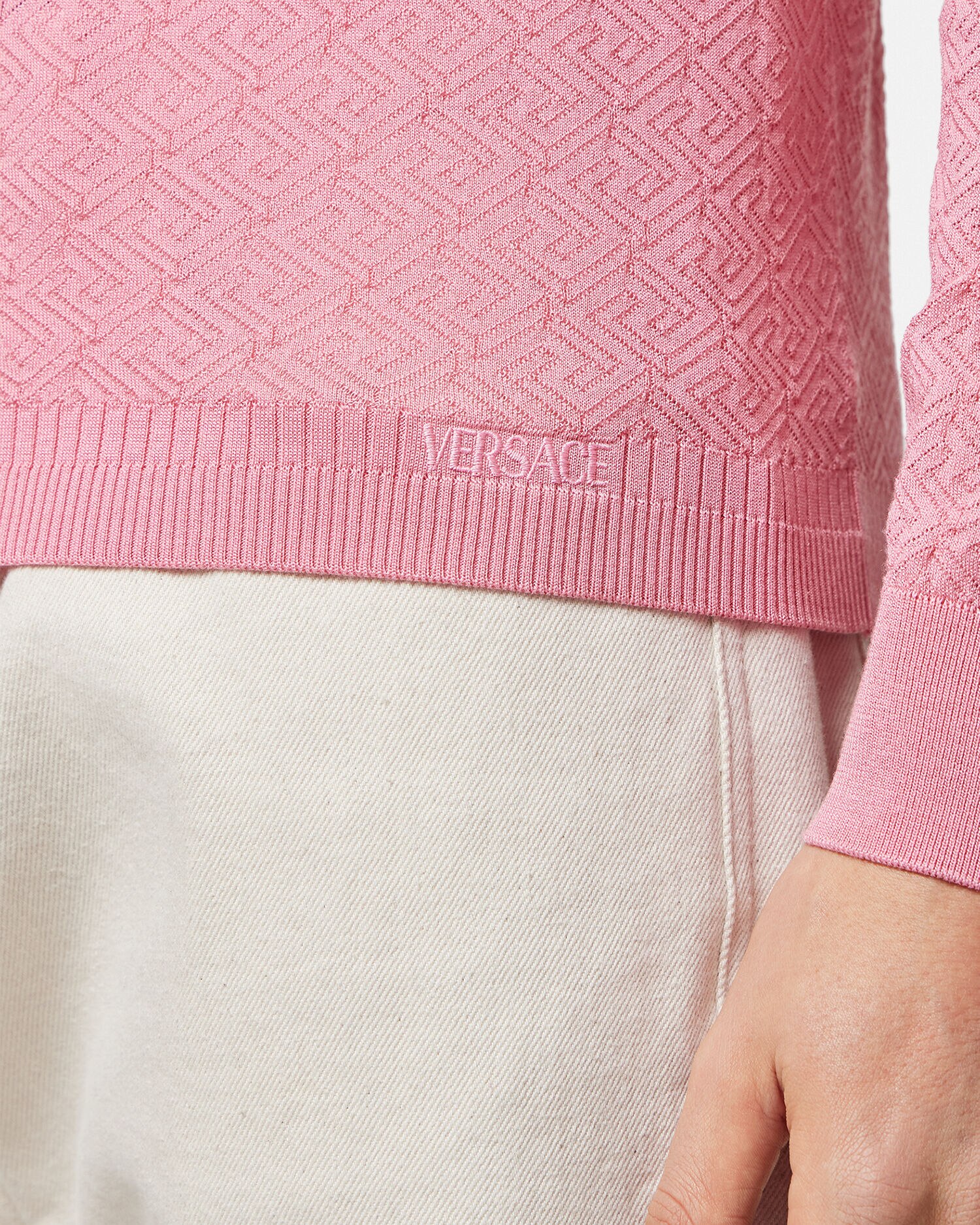La Greca Sweater Pink VERSACE IN