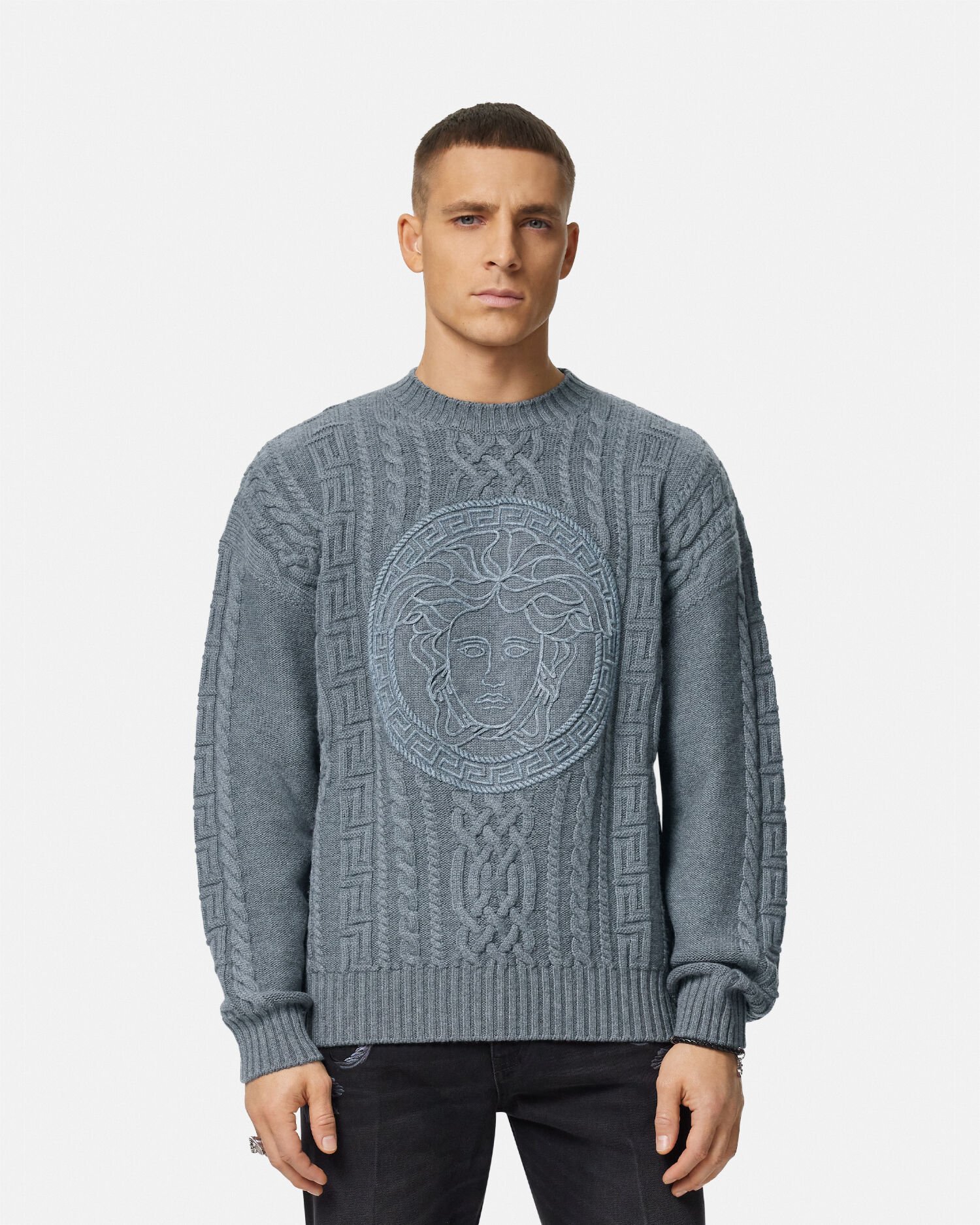 Versace knitted jumper cheap