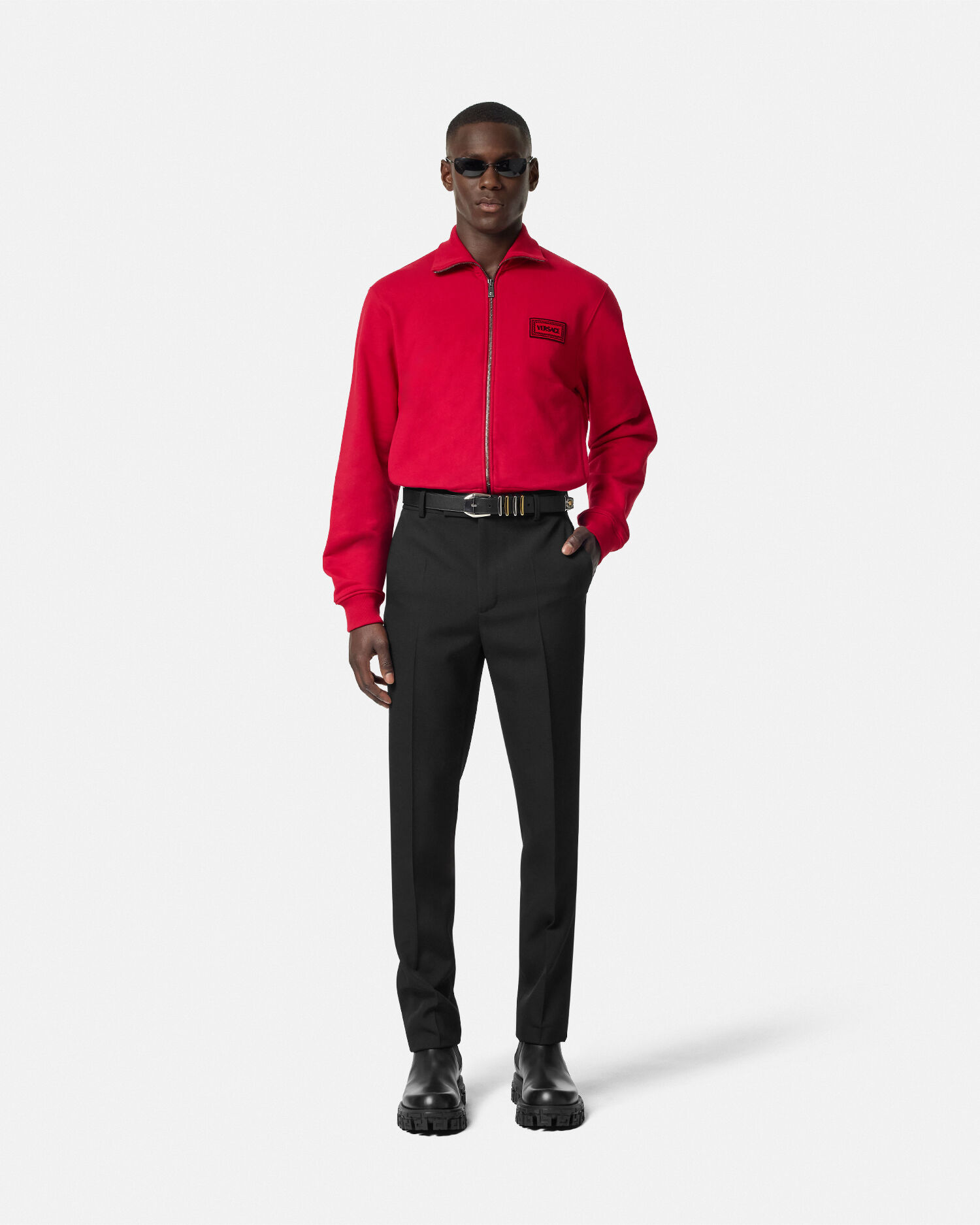 Red versace sweatshirt on sale