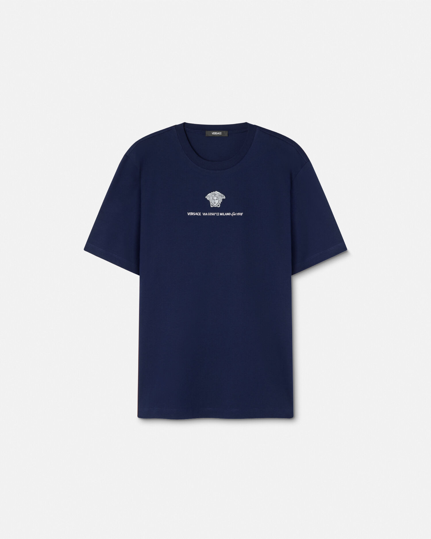 【送料&関税込】Versace T-shirt Compact Cotton Jersey Fabric VERSACE】コンパクトコットンジャージーTシャツ 関税&送料込