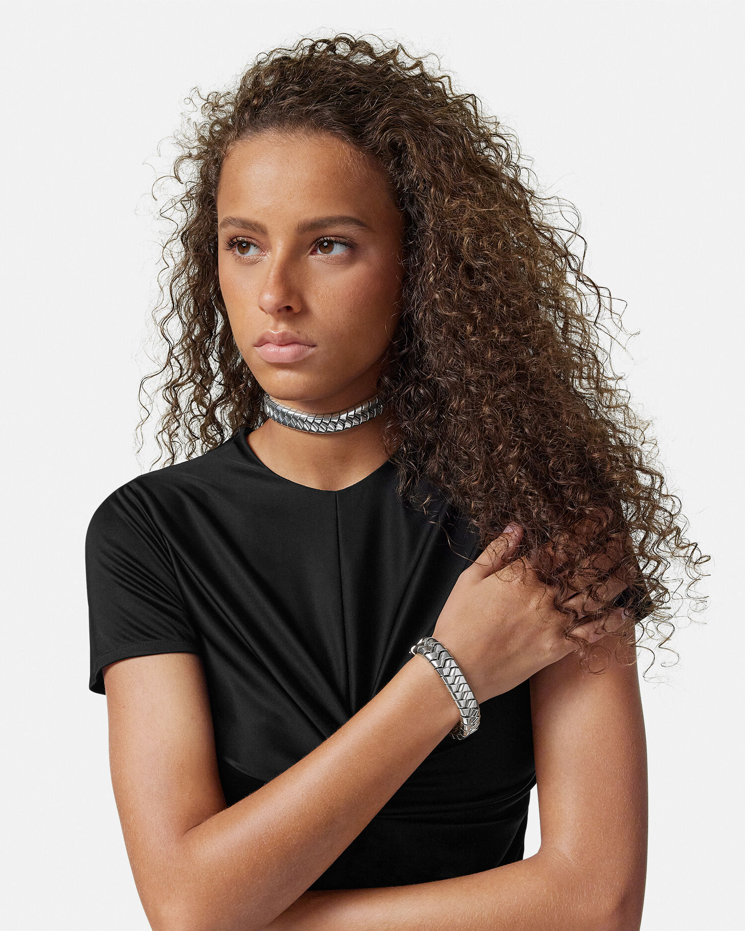 Versace silver bracelet cheap