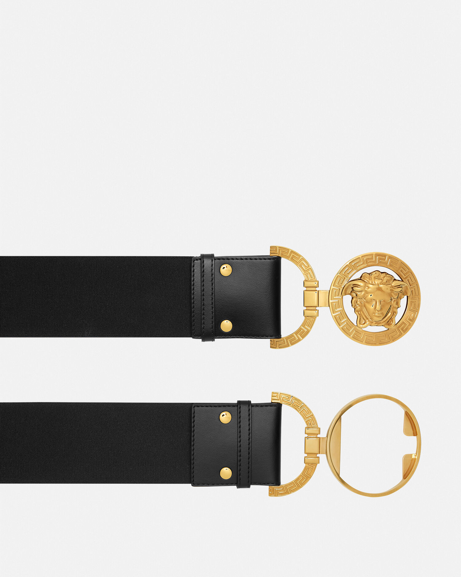 versace ベルト VERSACE 90's Printed Logo Belt, Black – OZNICO