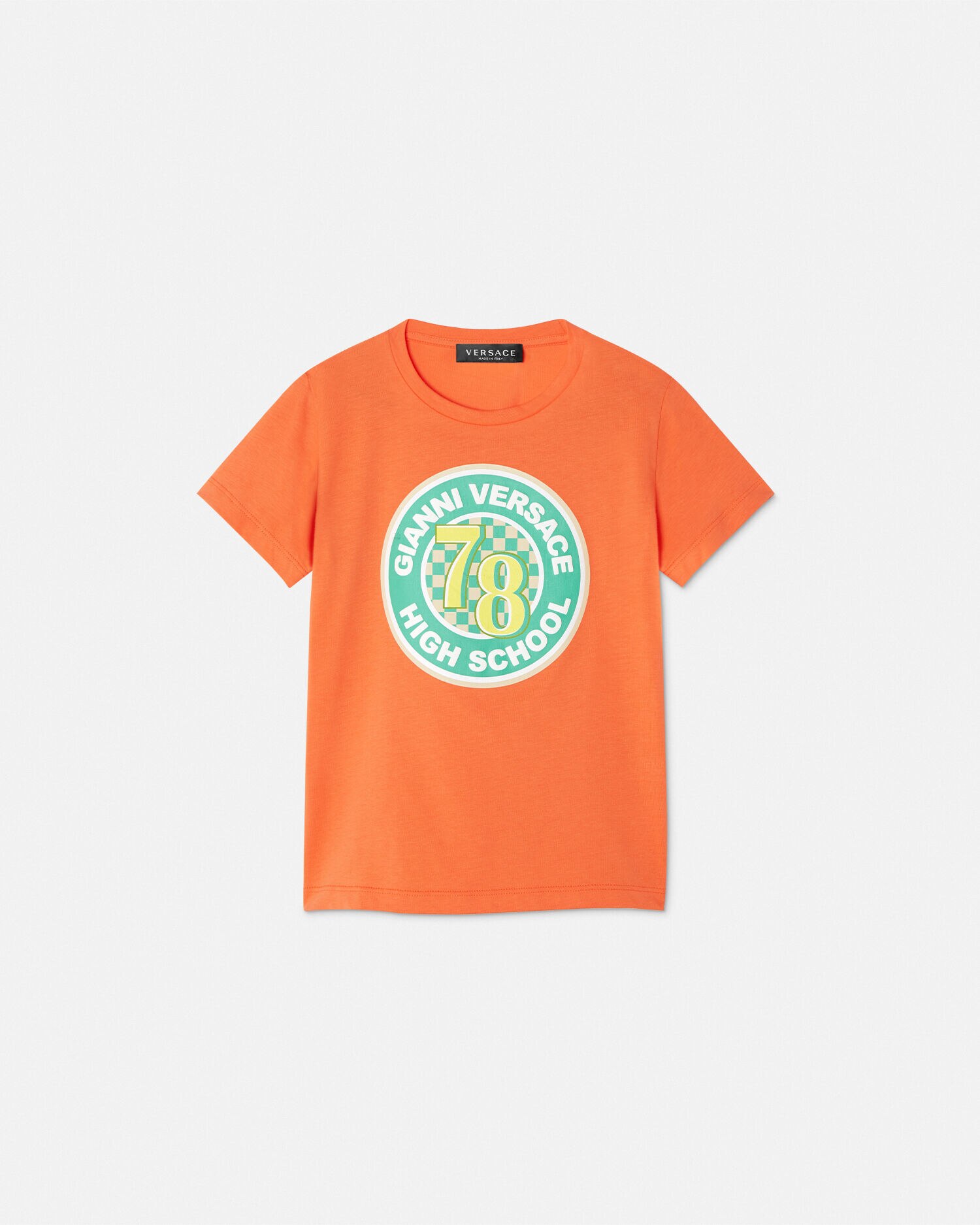 Orange versace t shirt top