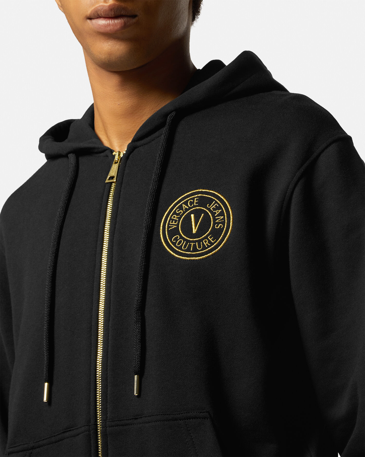 Versace new arrivals zip hoodie
