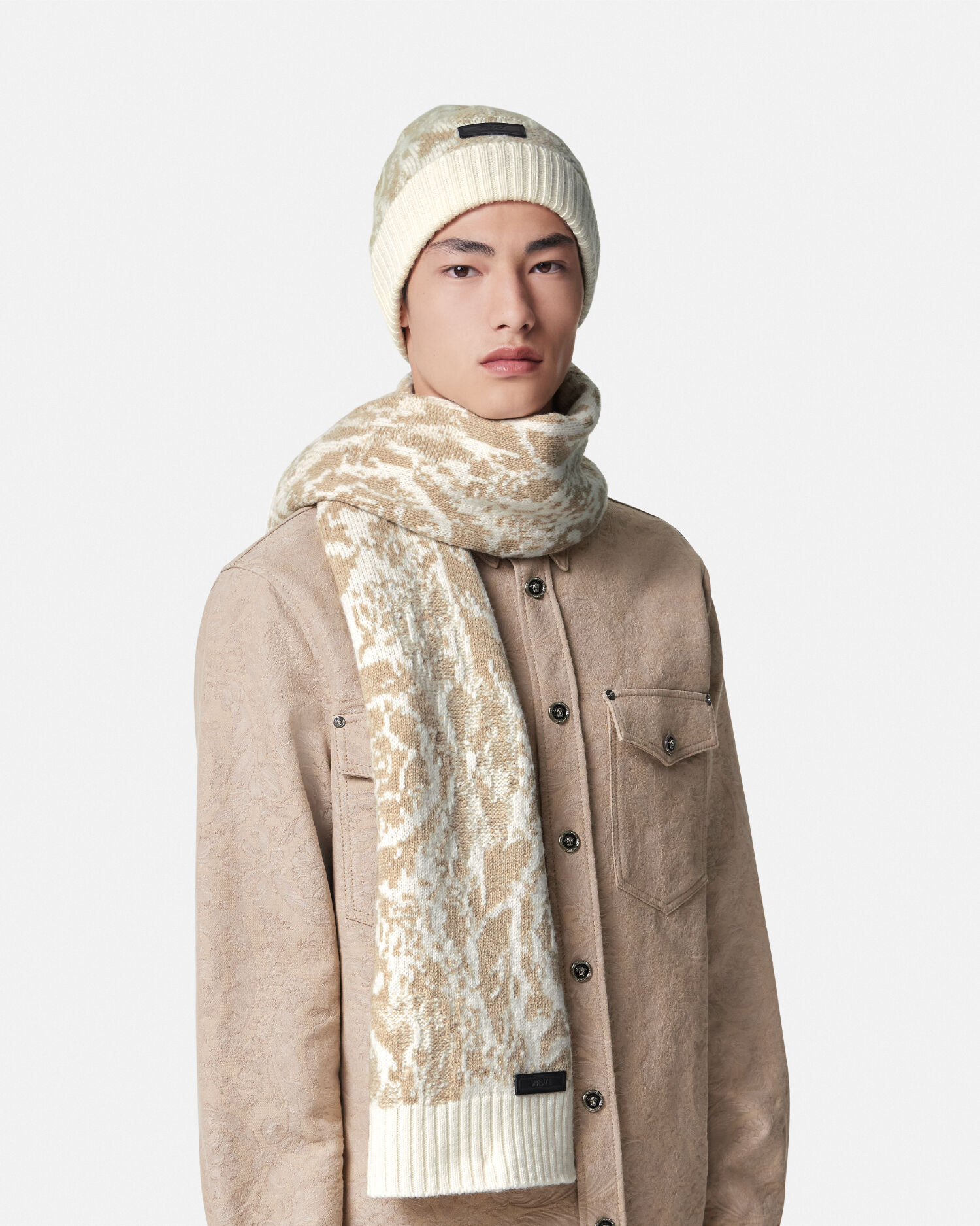 Versace hat 2024 and scarf