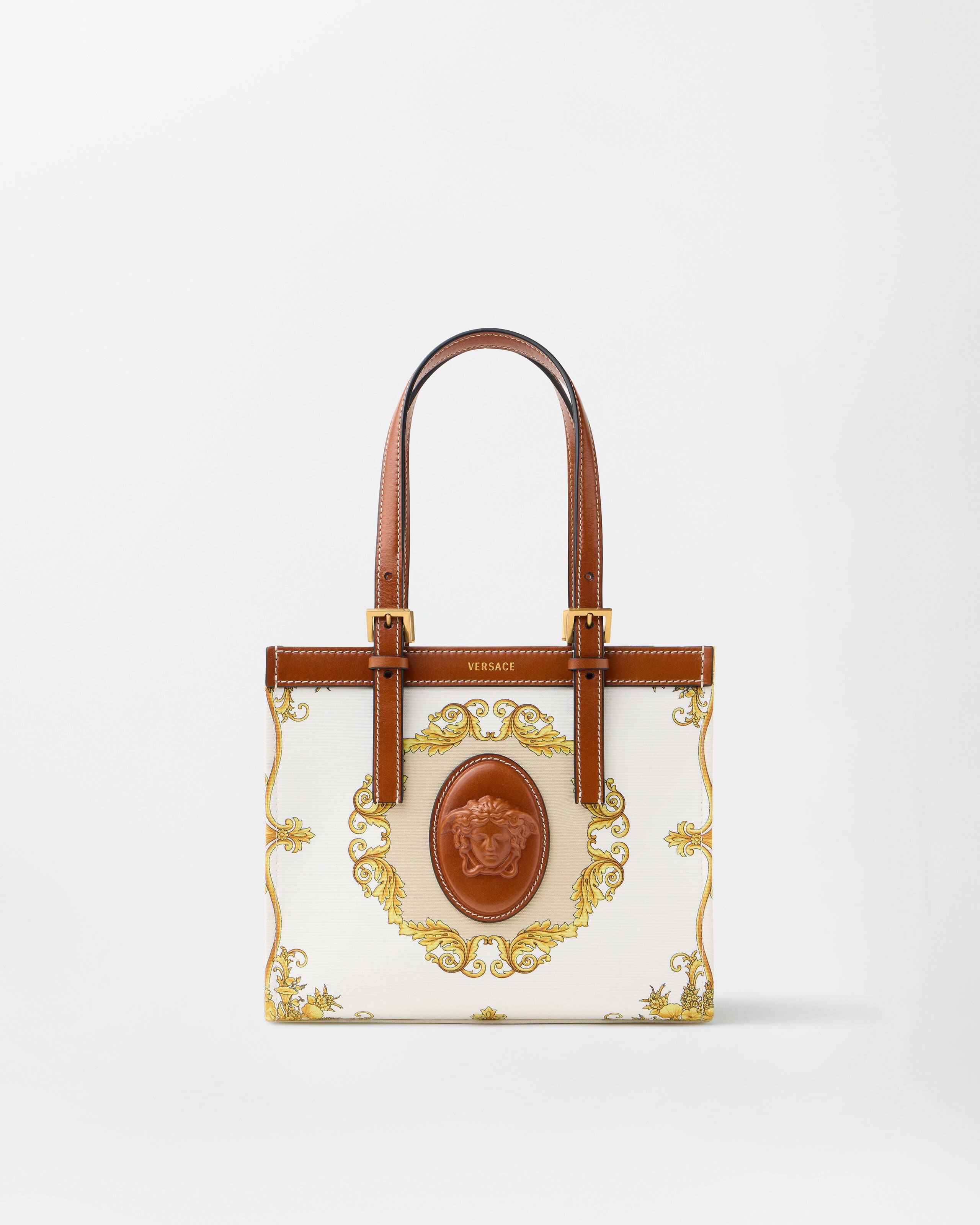 Versace riviere printed mini canvas tote