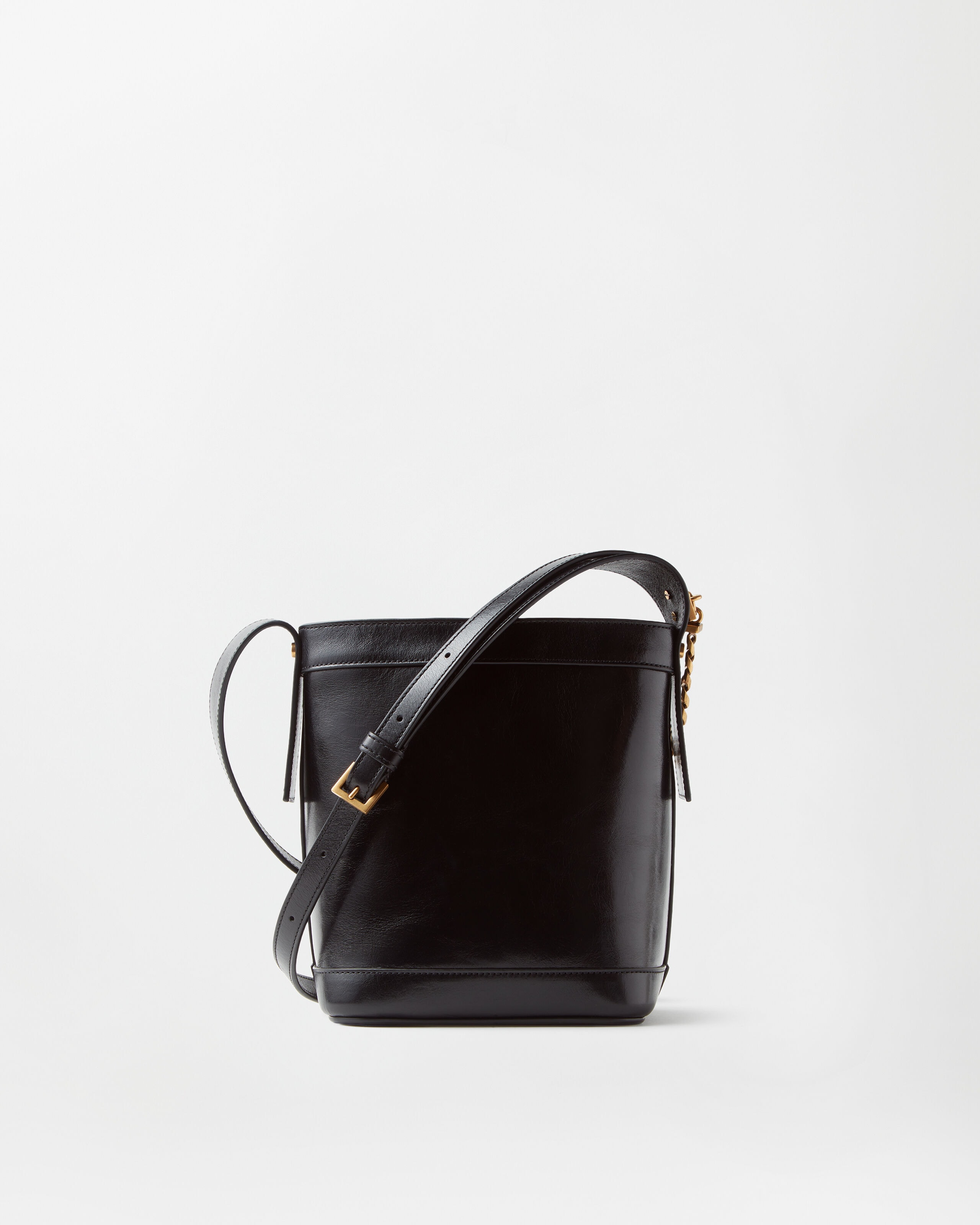 Pivot Mini Leather Bucket Bag | VERSACE US