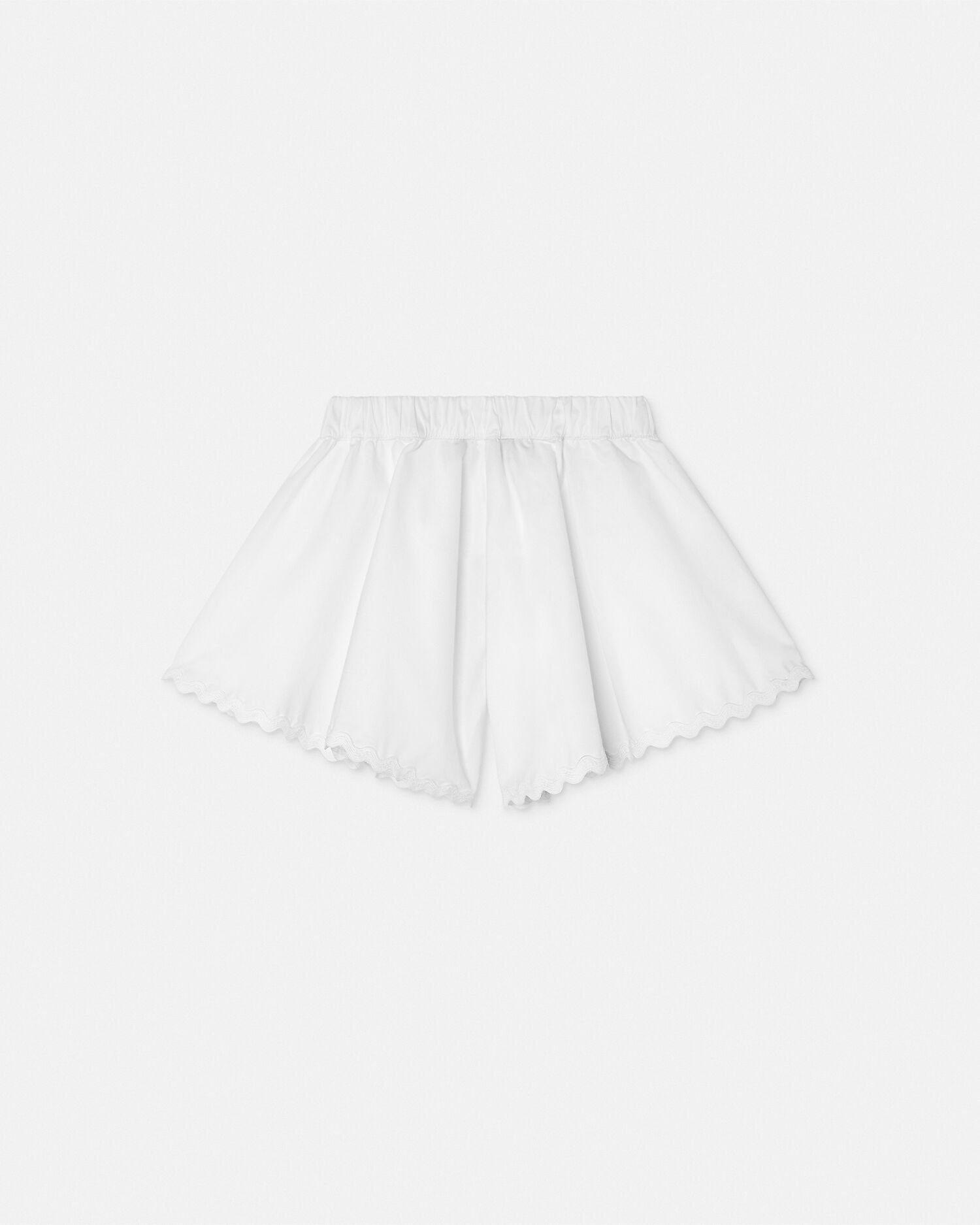 Embroidered Sangallo Baby Shorts White VERSACE