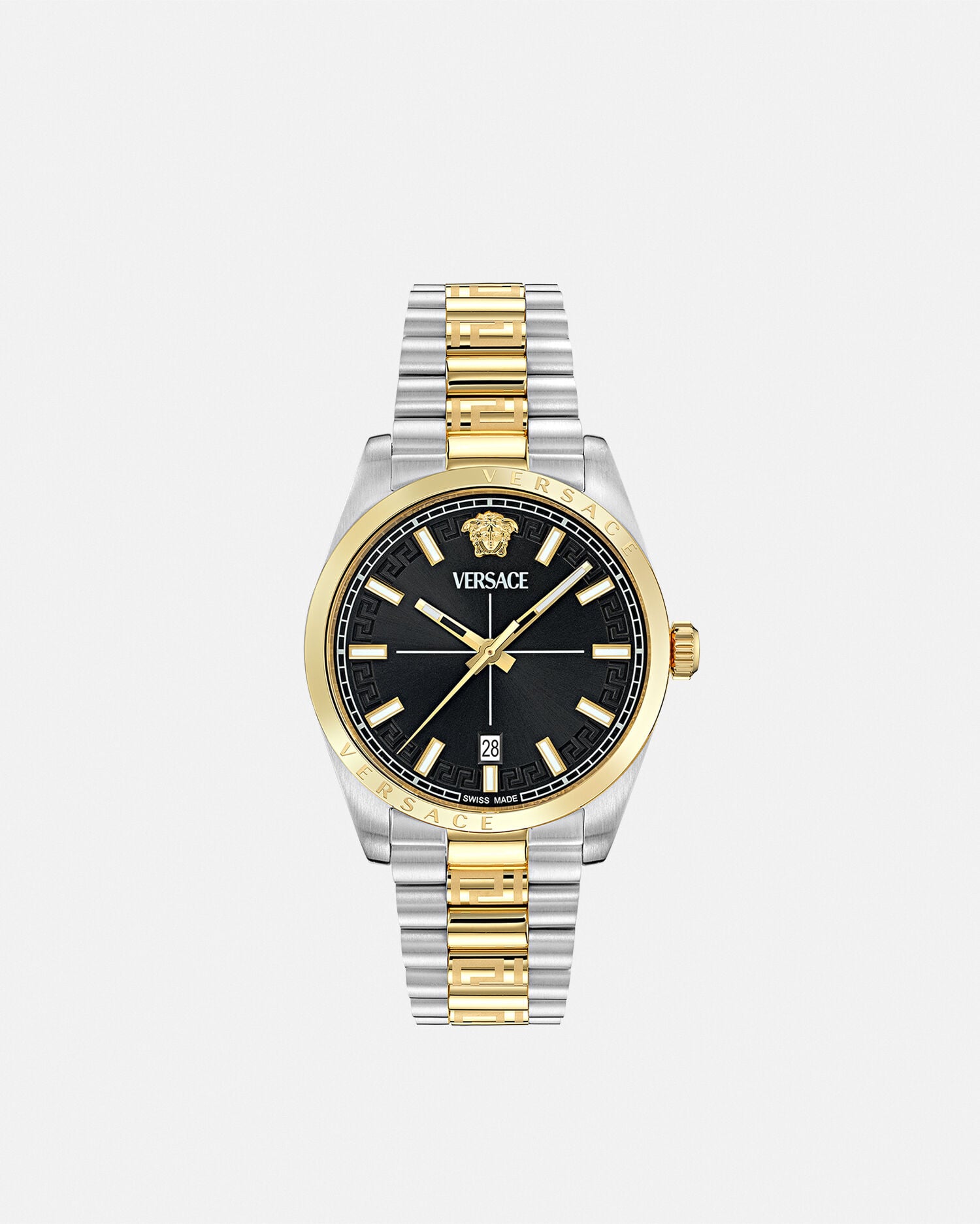 Versace Millenyium Gent Watch Gold,Silver | VERSACE US