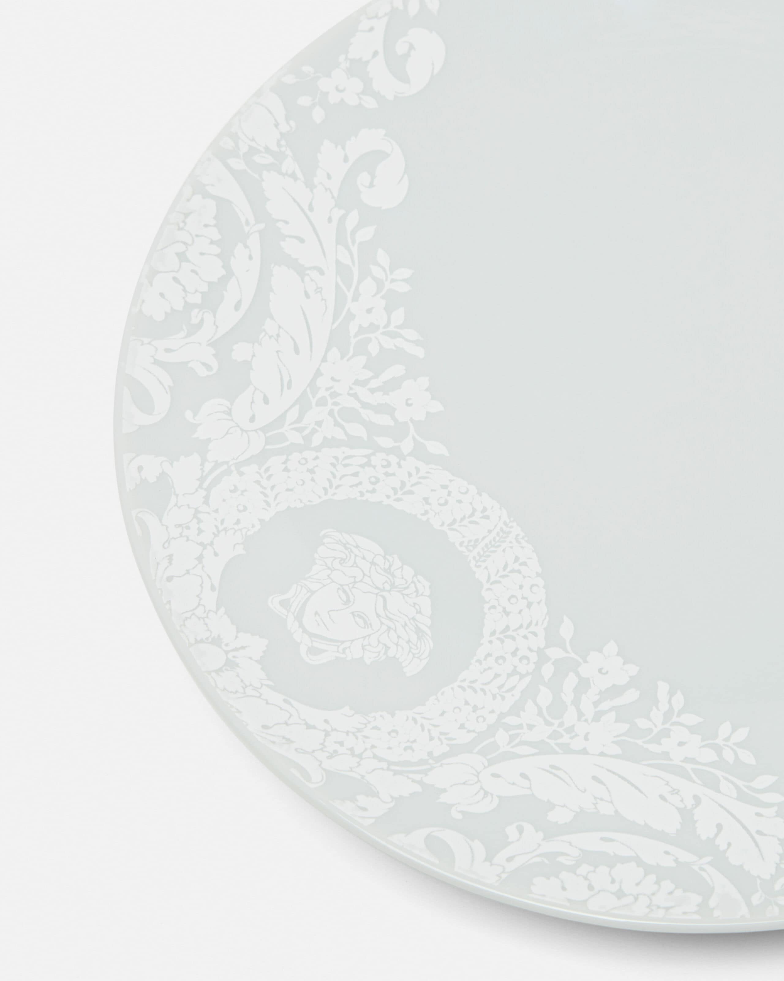 Barocco '92 Bianco Small Plate 17 cm Print | VERSACE US