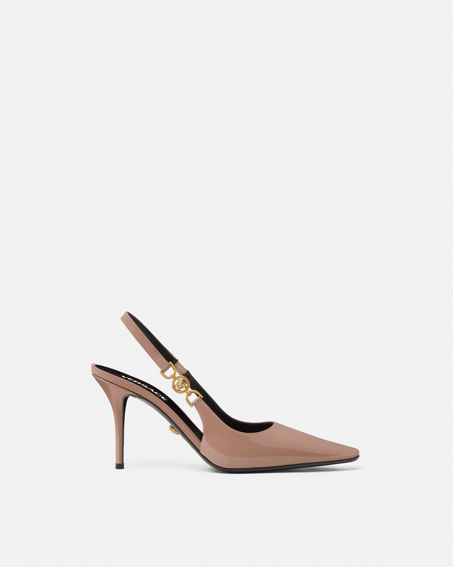 Decollete marrone tacco top medio