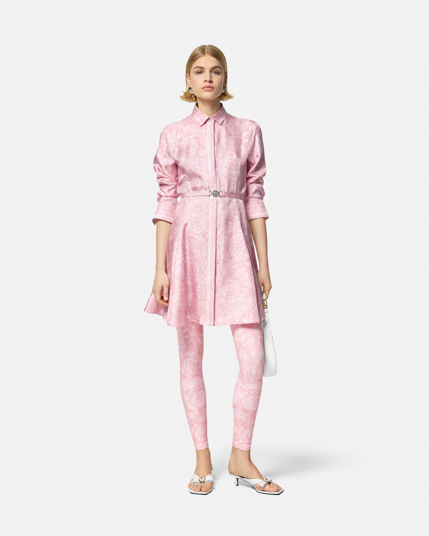 Silk midi sale shirt dress