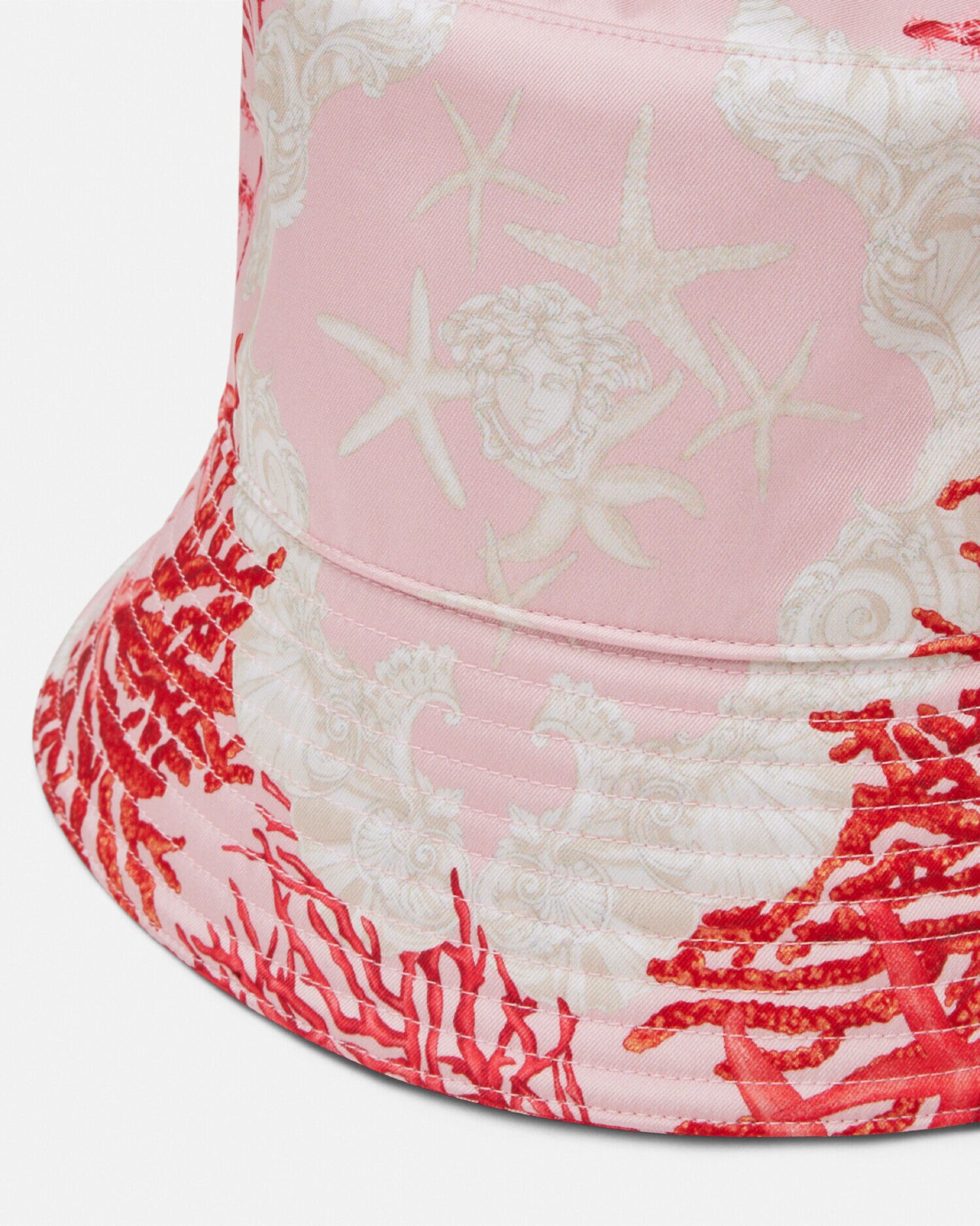 Barocco Sea Bucket Hat Pink Print VERSACE UK