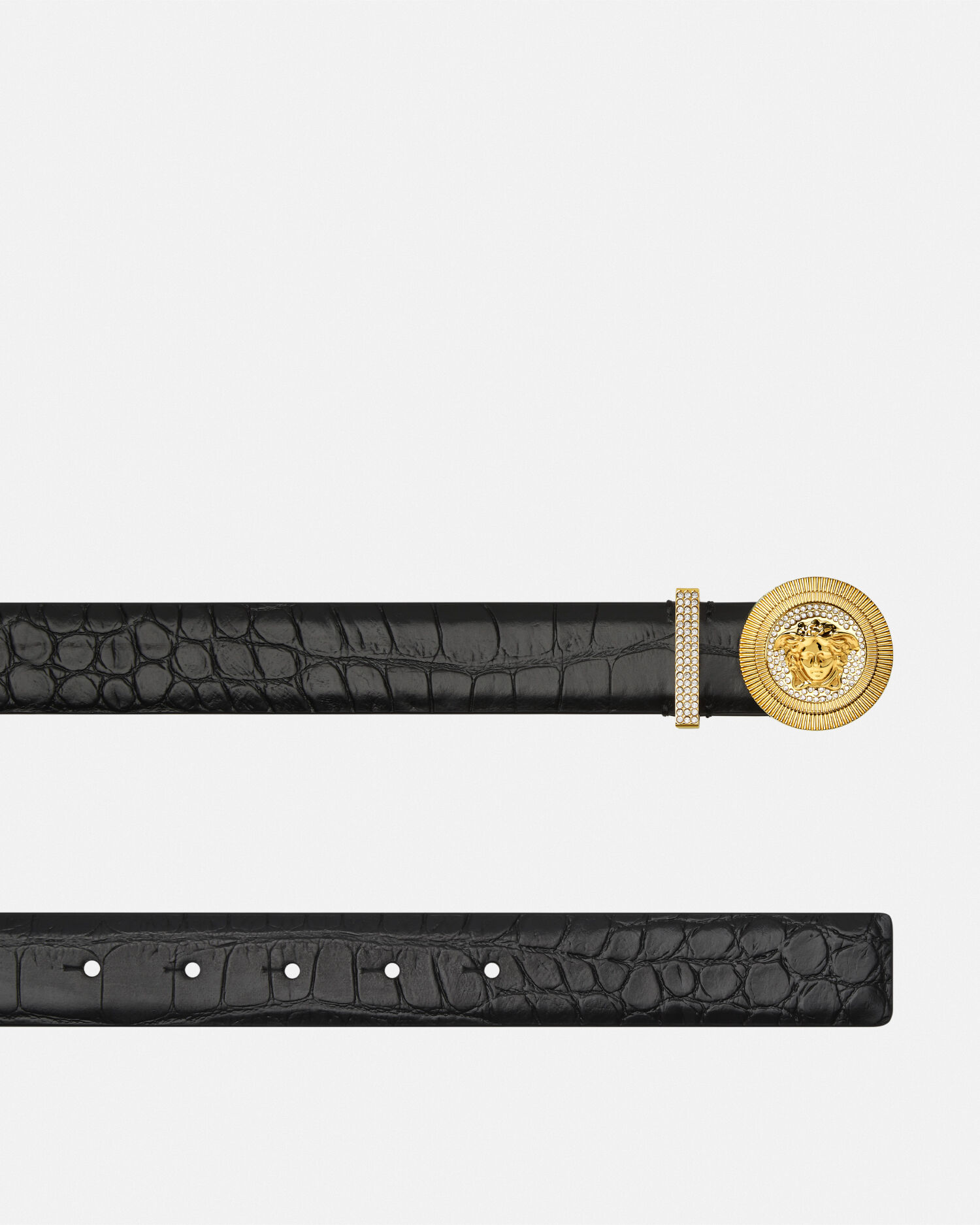versace crocodile belt