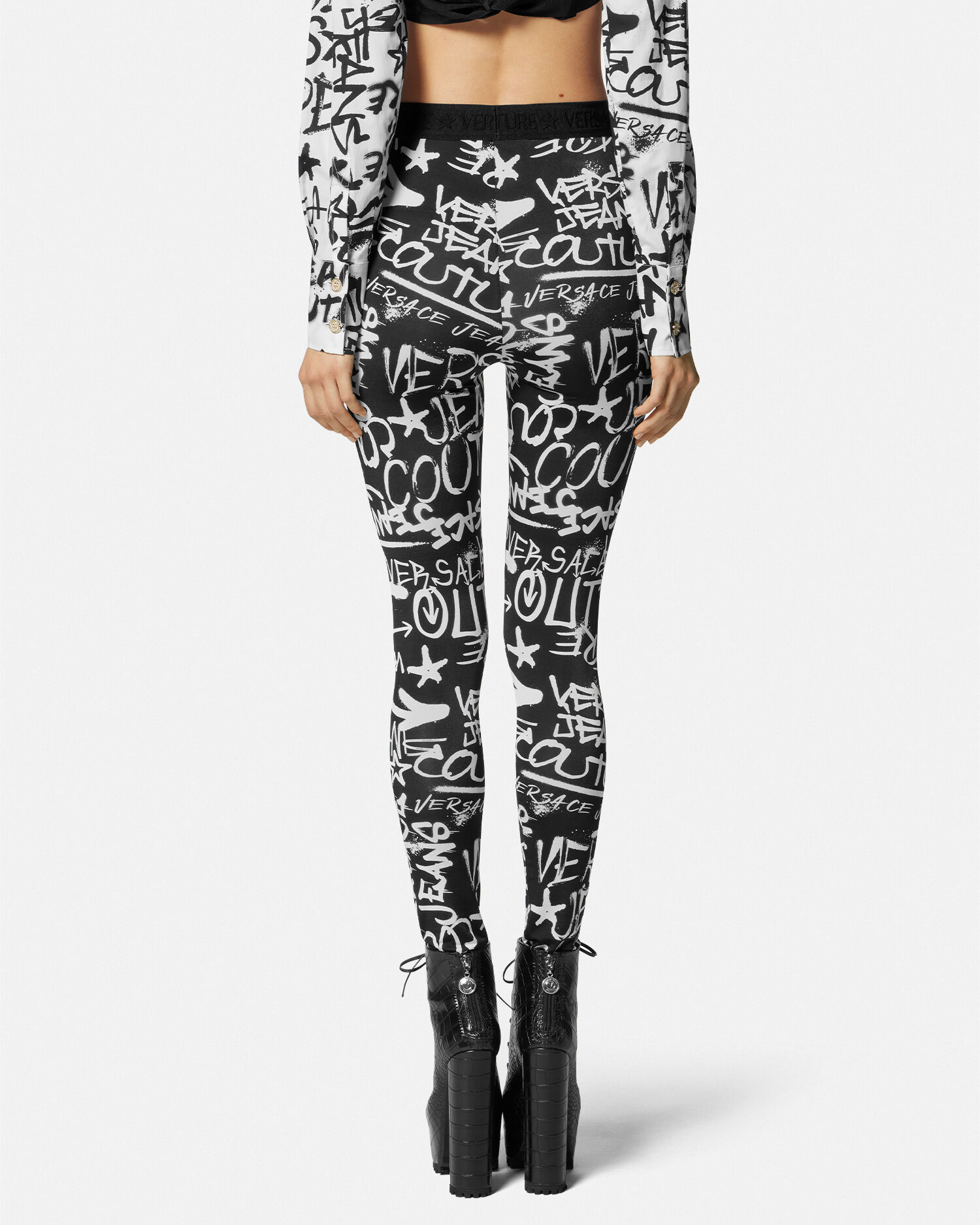 Versace leggings and top cheap