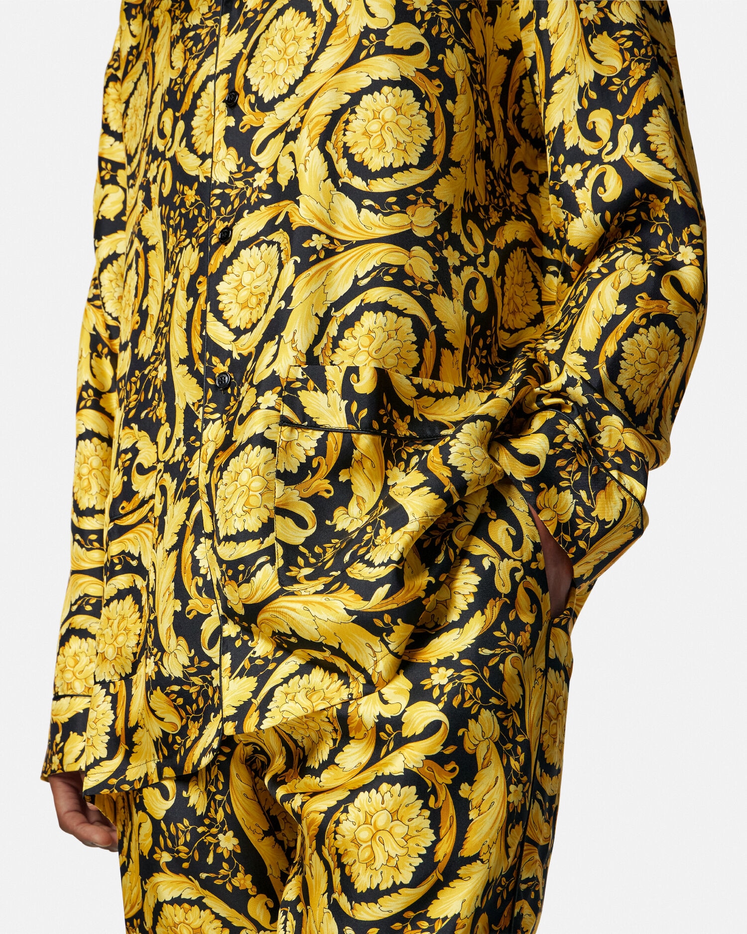 Barocco Silk Pajama Bottoms