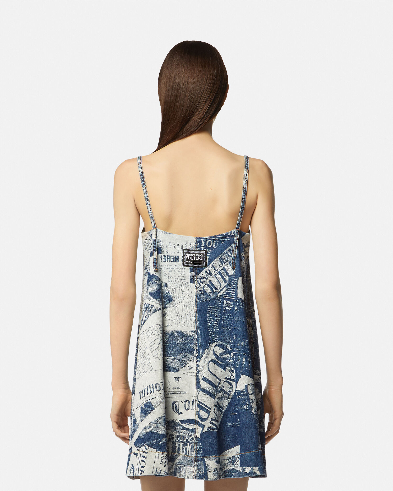 Versace newsprint dress online