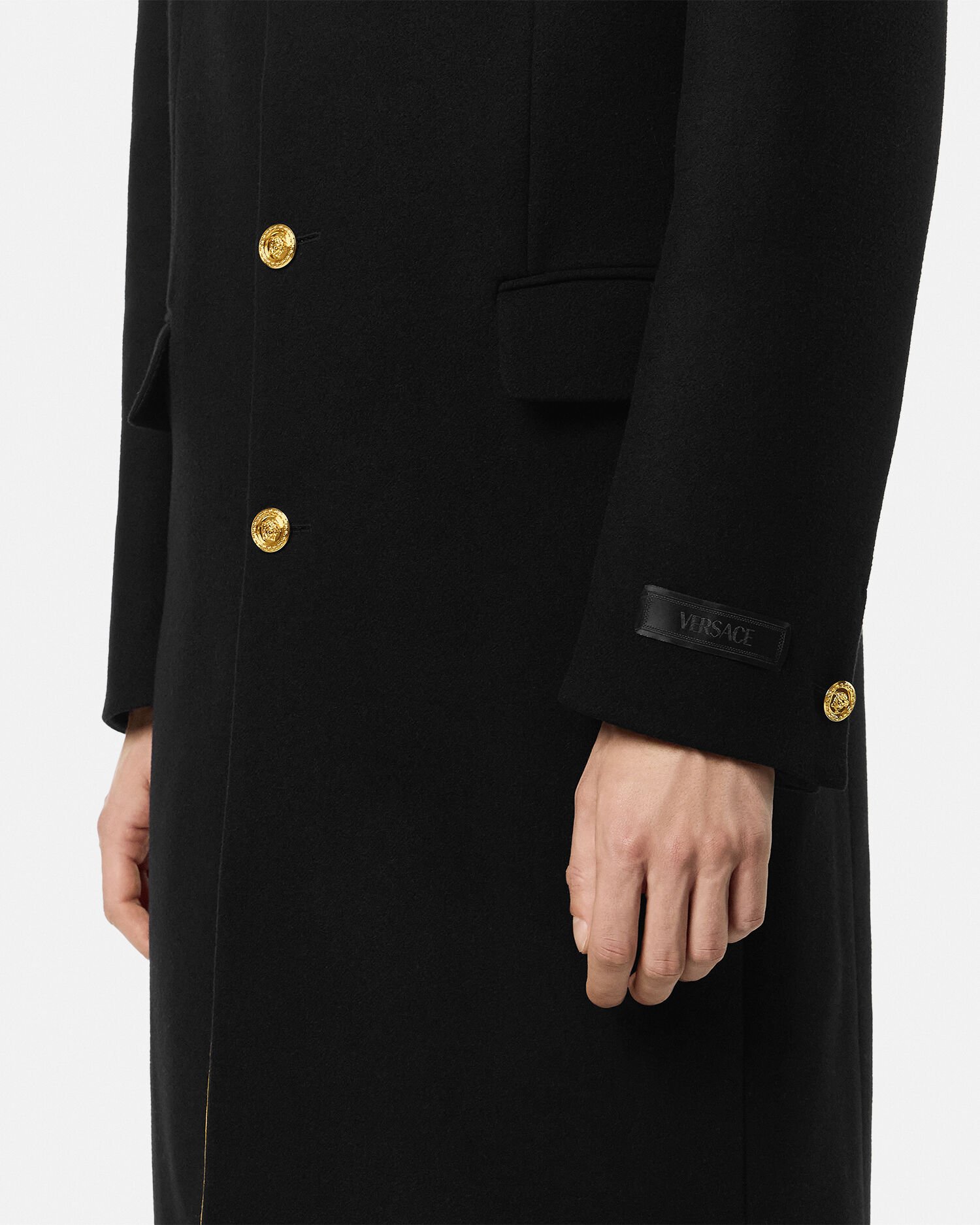 ジャケット・アウター VERSACE/Virgin Wool coat VERSACE Virgin Wool Overcoat for Men | MR PORTER