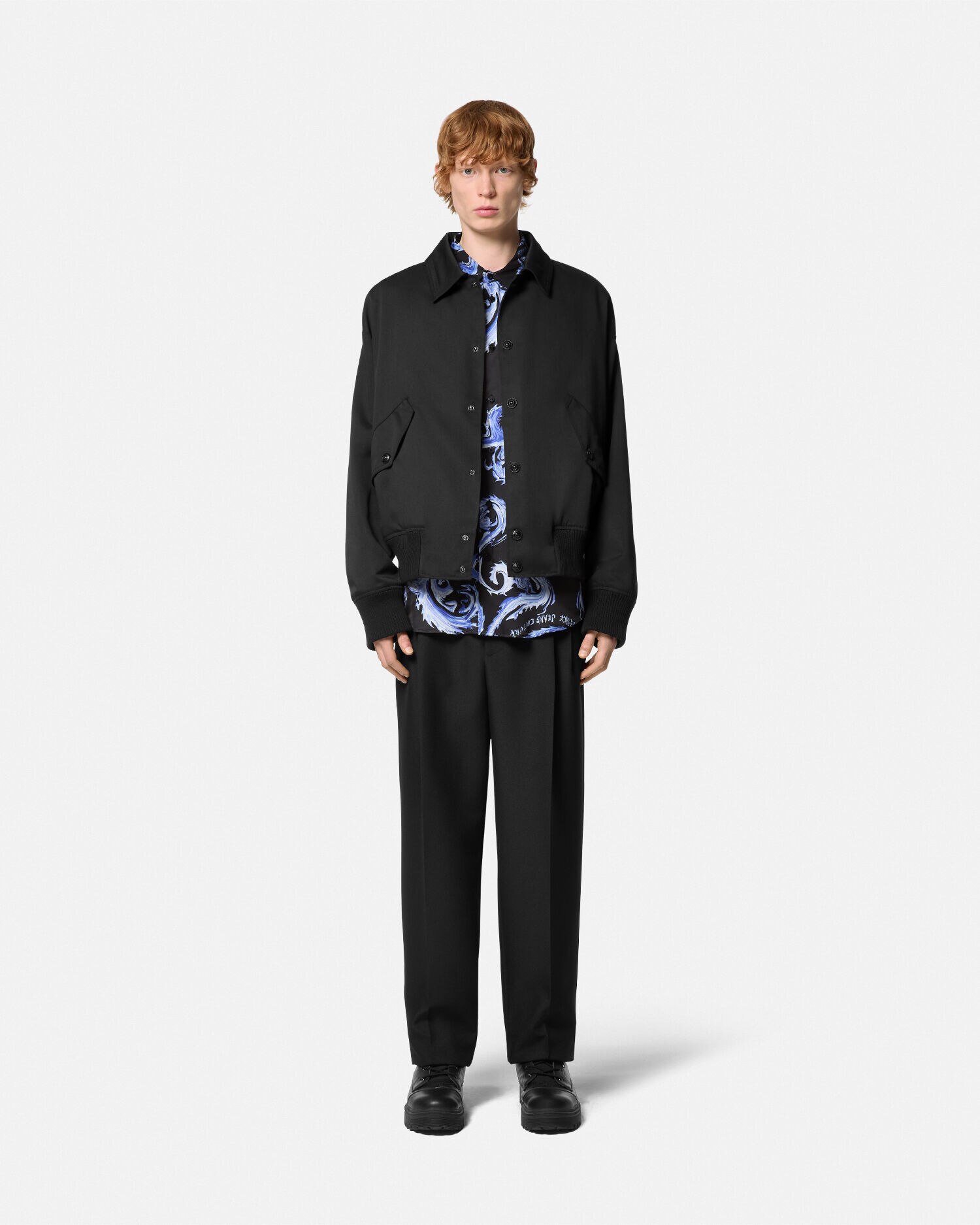 V Emblem Blouson Jacket VERSACE
