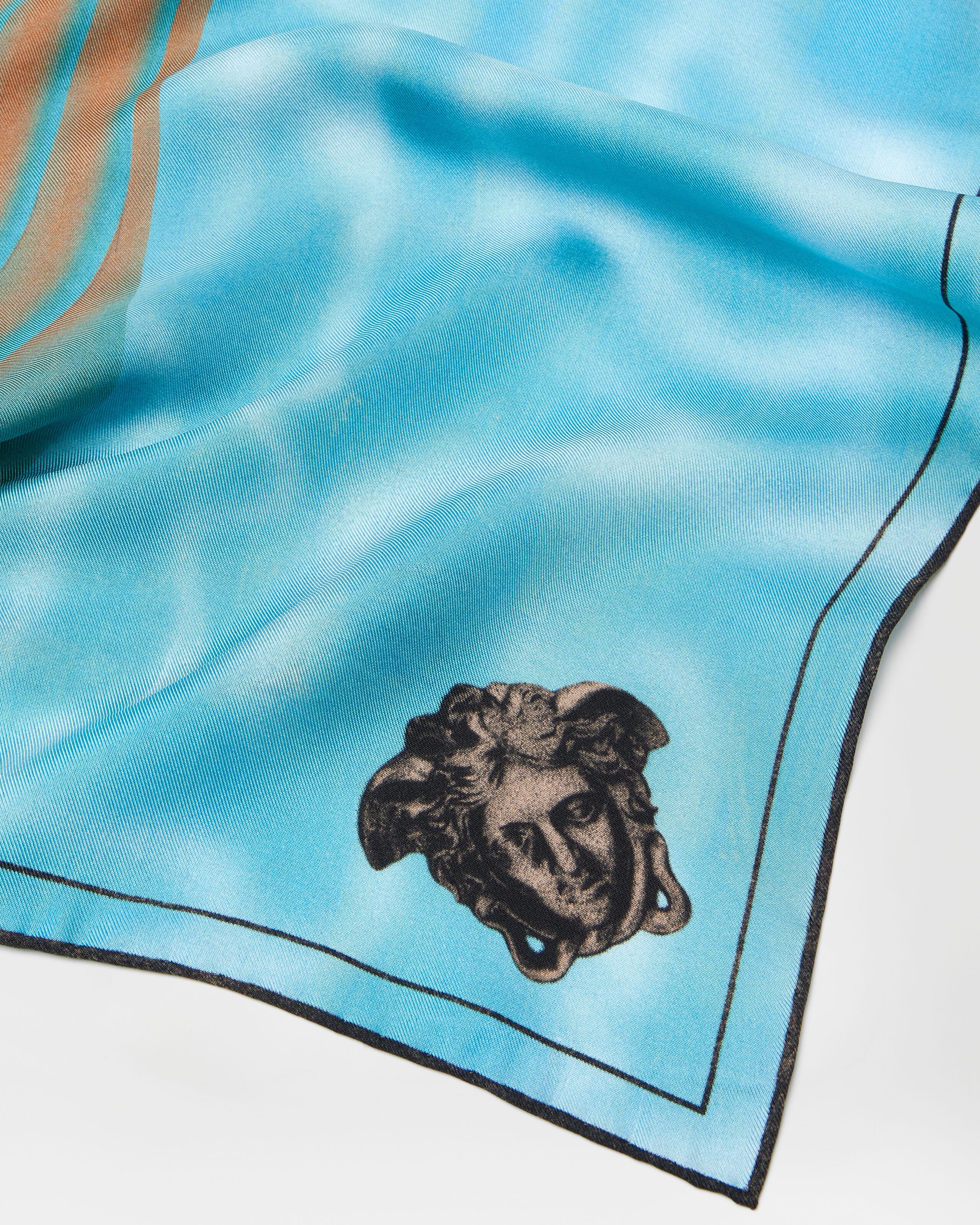 Printed Silk Twill Scarf 90 cm Print | VERSACE US