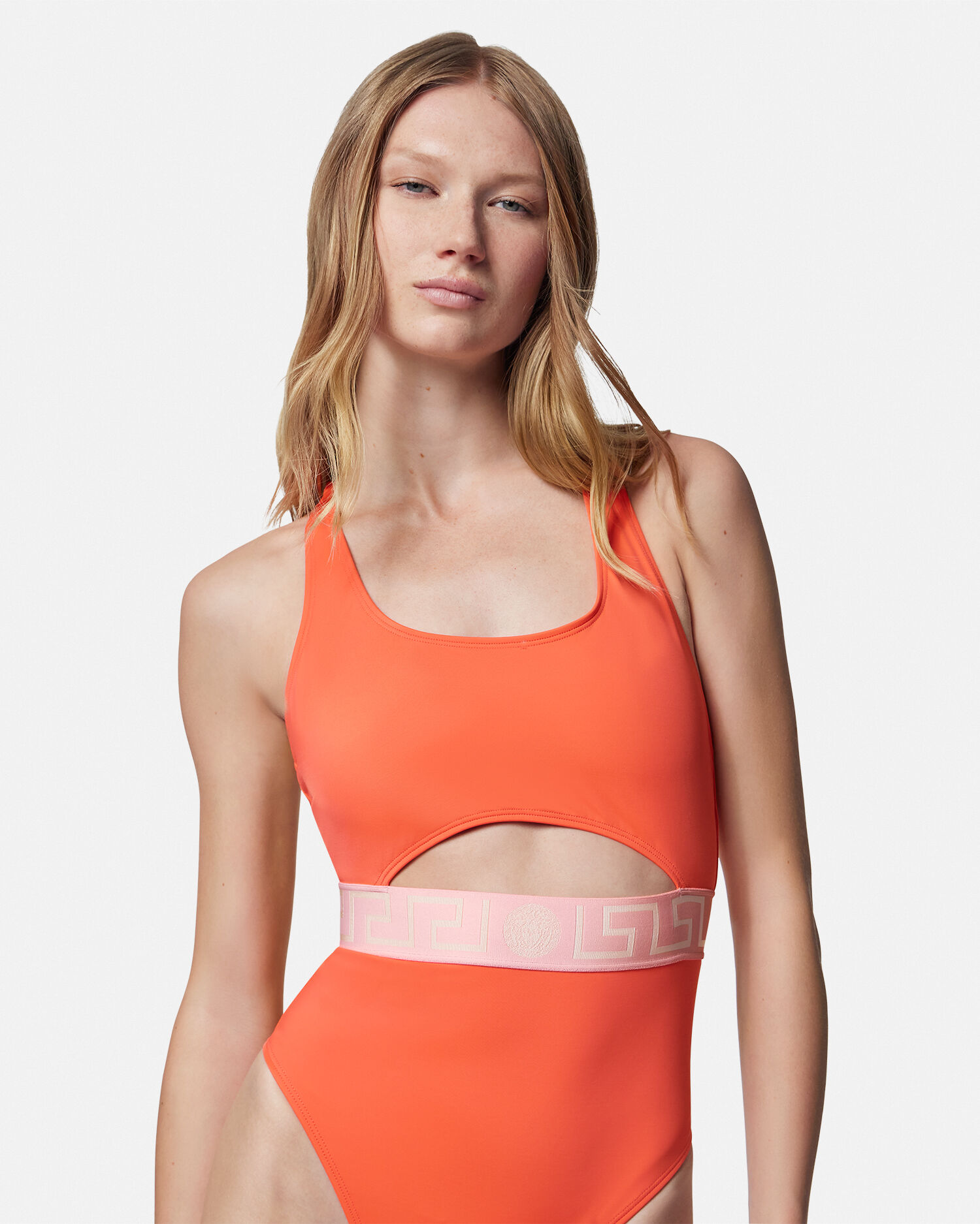 Greca Border One Piece Swimsuit