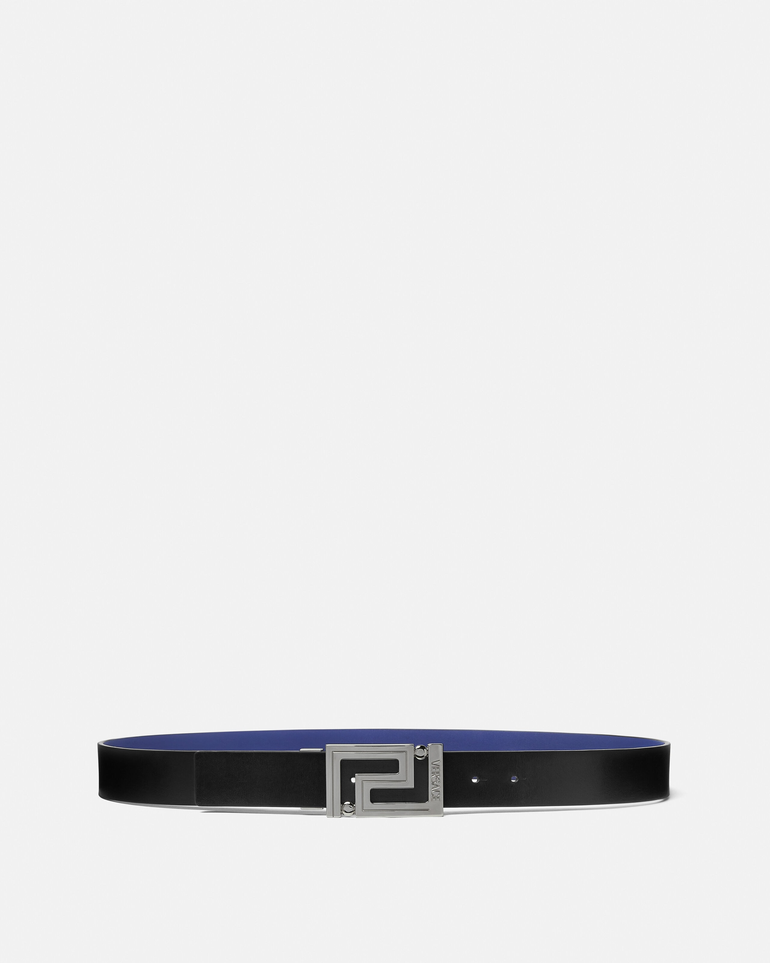 Versace greca leather reversible belt 3.5 cm