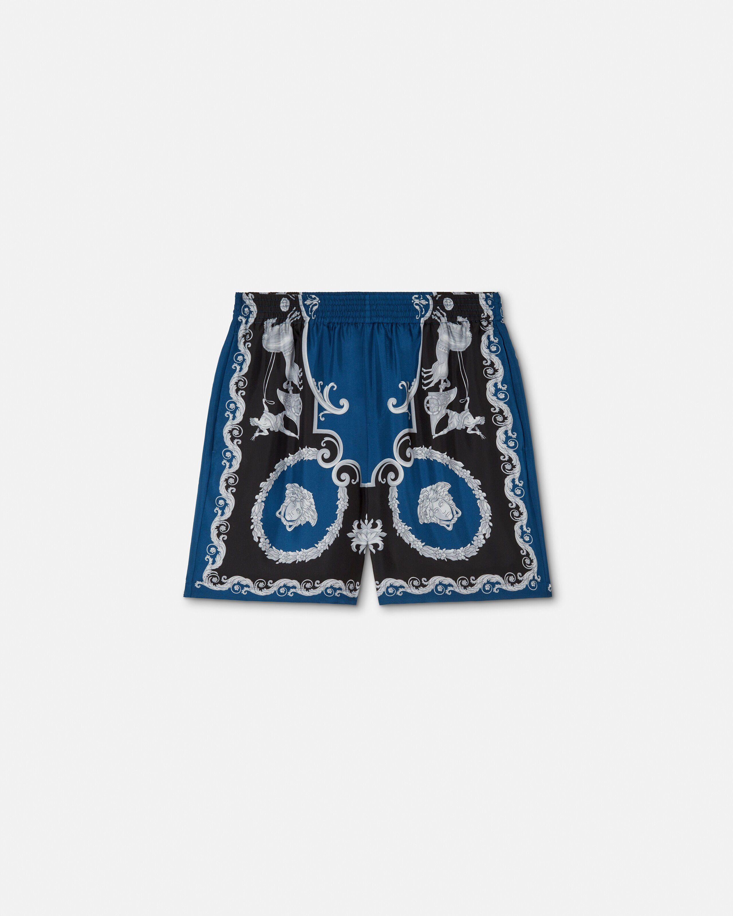 VERSACE ダークブルーパンツ スリムフィット Wool Jogger Pants Blue | VERSACE