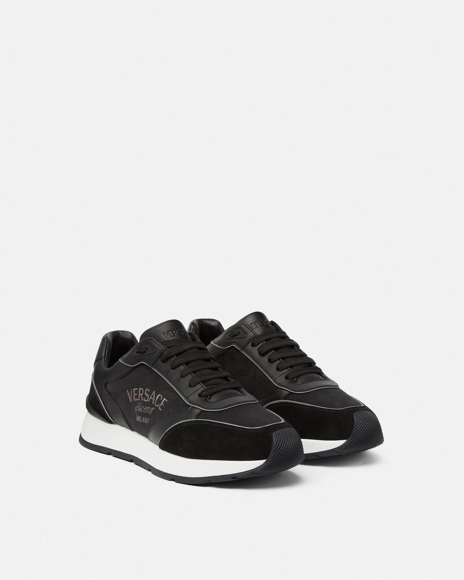 Versace runners black sales