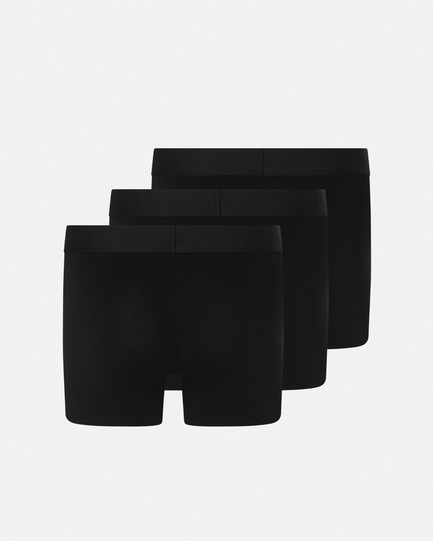 Cotton-Jersey Long Trunks 3-Pack Black | VERSACE US Cotton-Jersey Long Trunks 3-Pack Black | VERSACE US