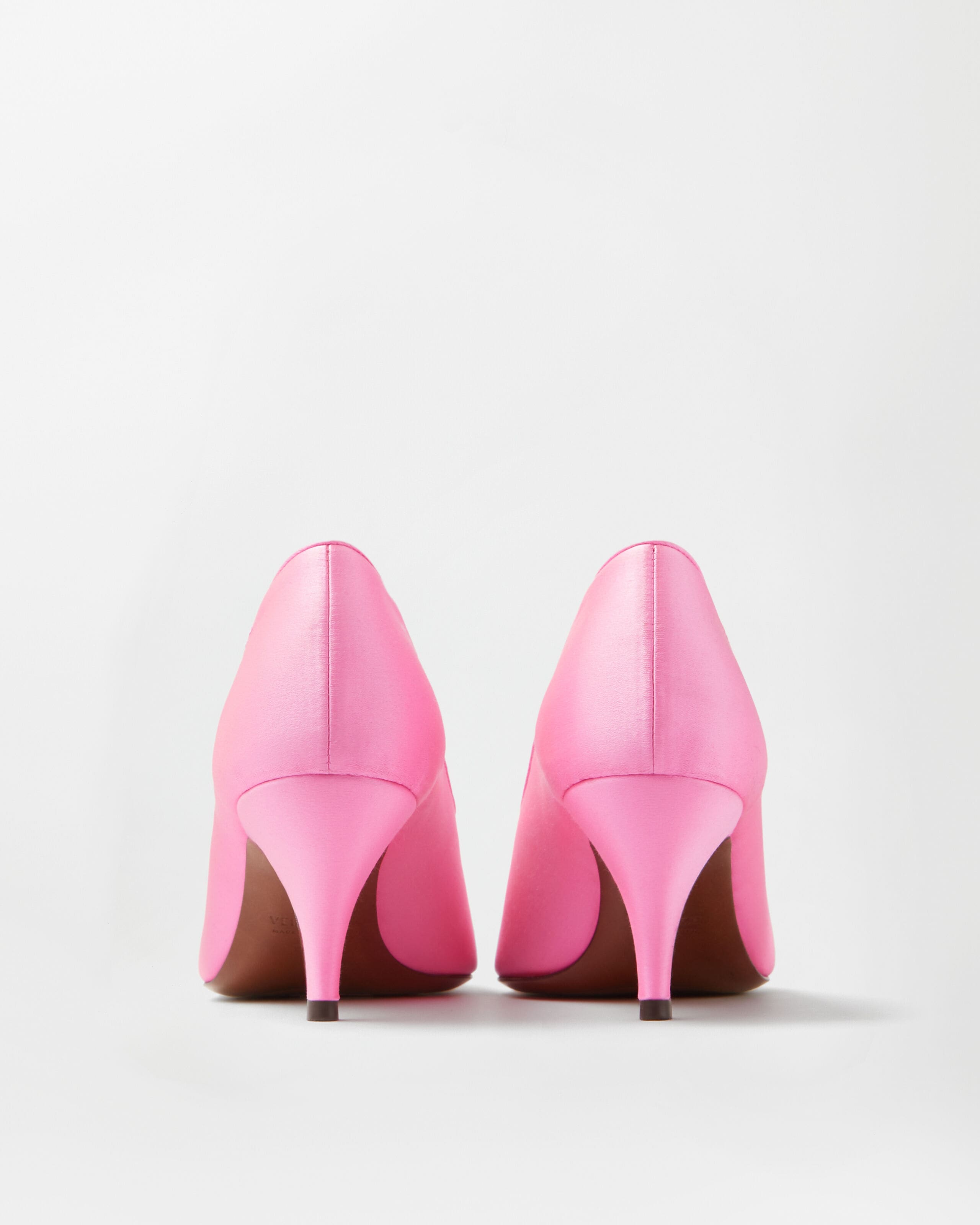 Tina Satin Pumps 65 mm Pink | VERSACE US