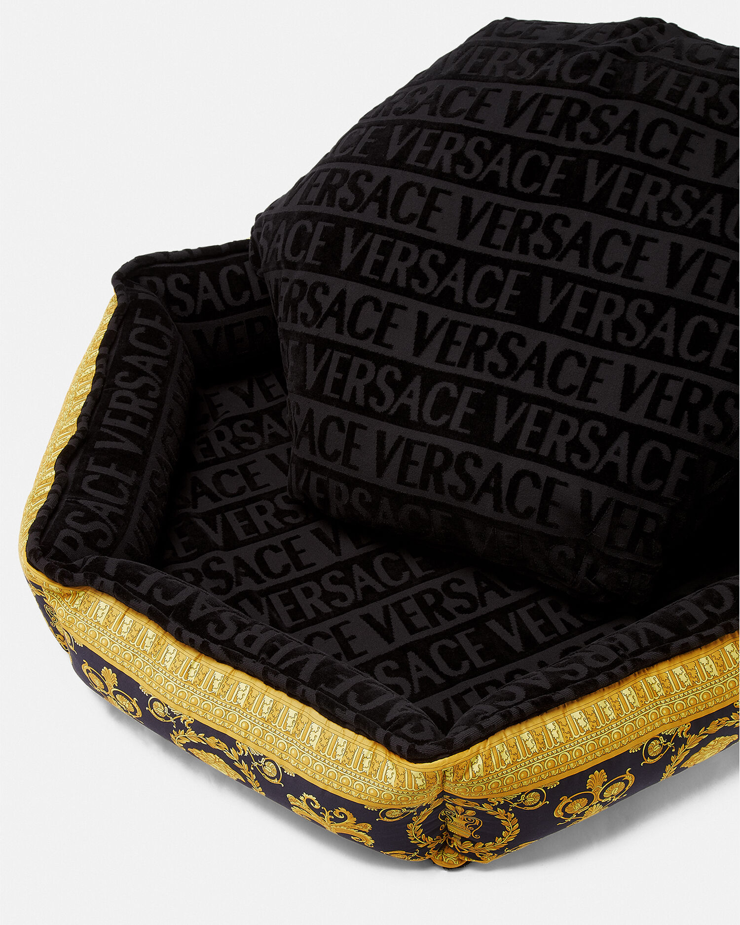 Versace shop dog pillow
