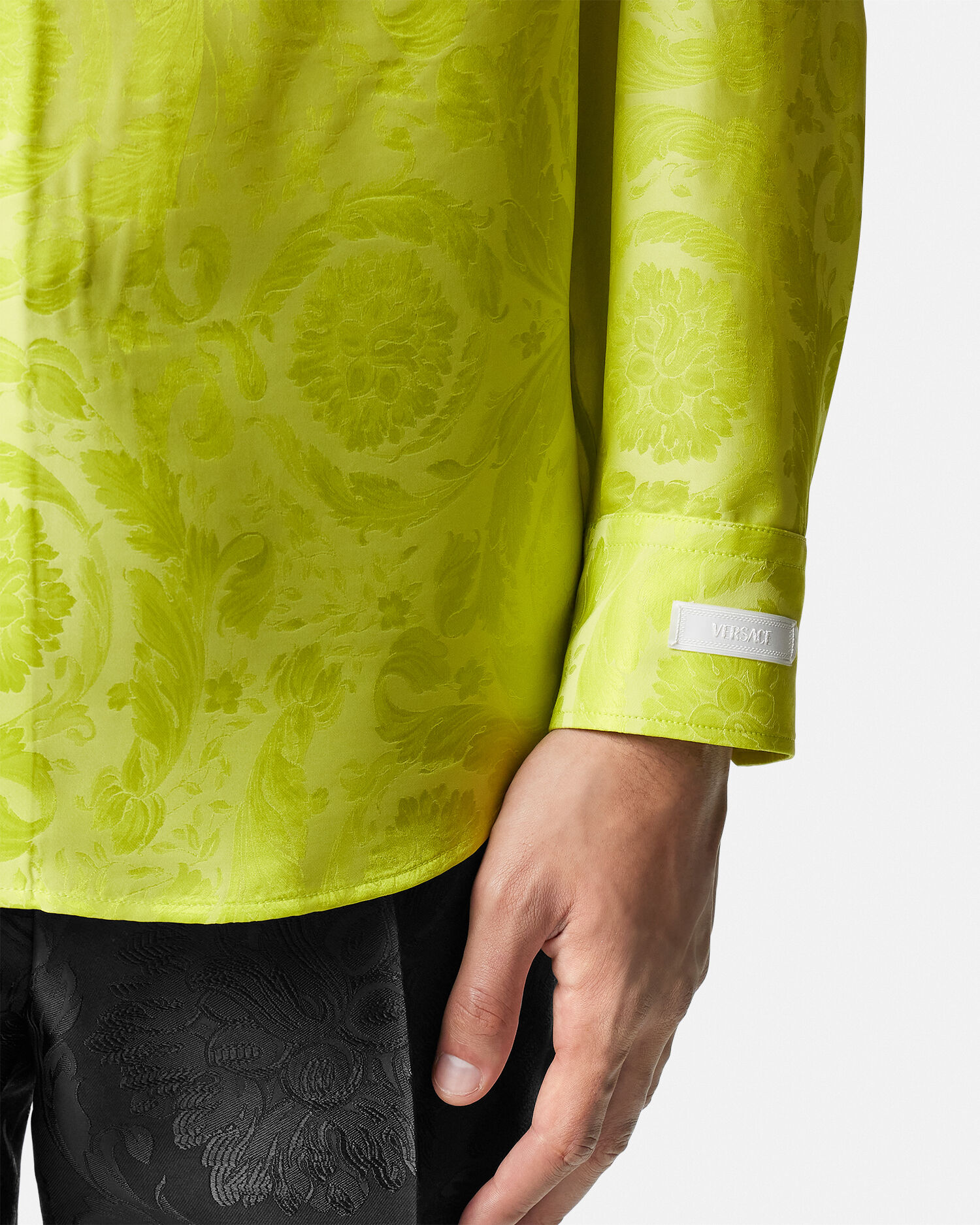 Versace store yellow shirt