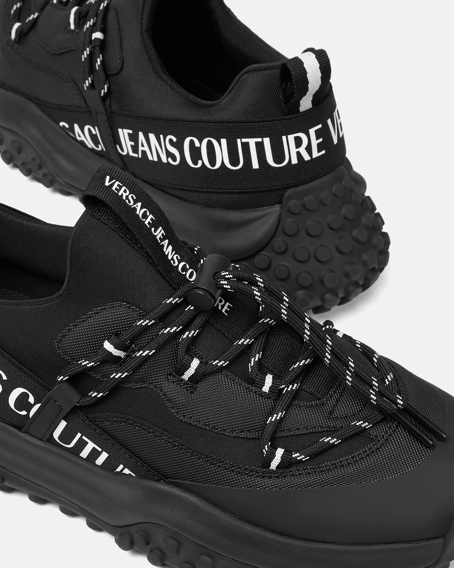 Versace all black shoes hot sale