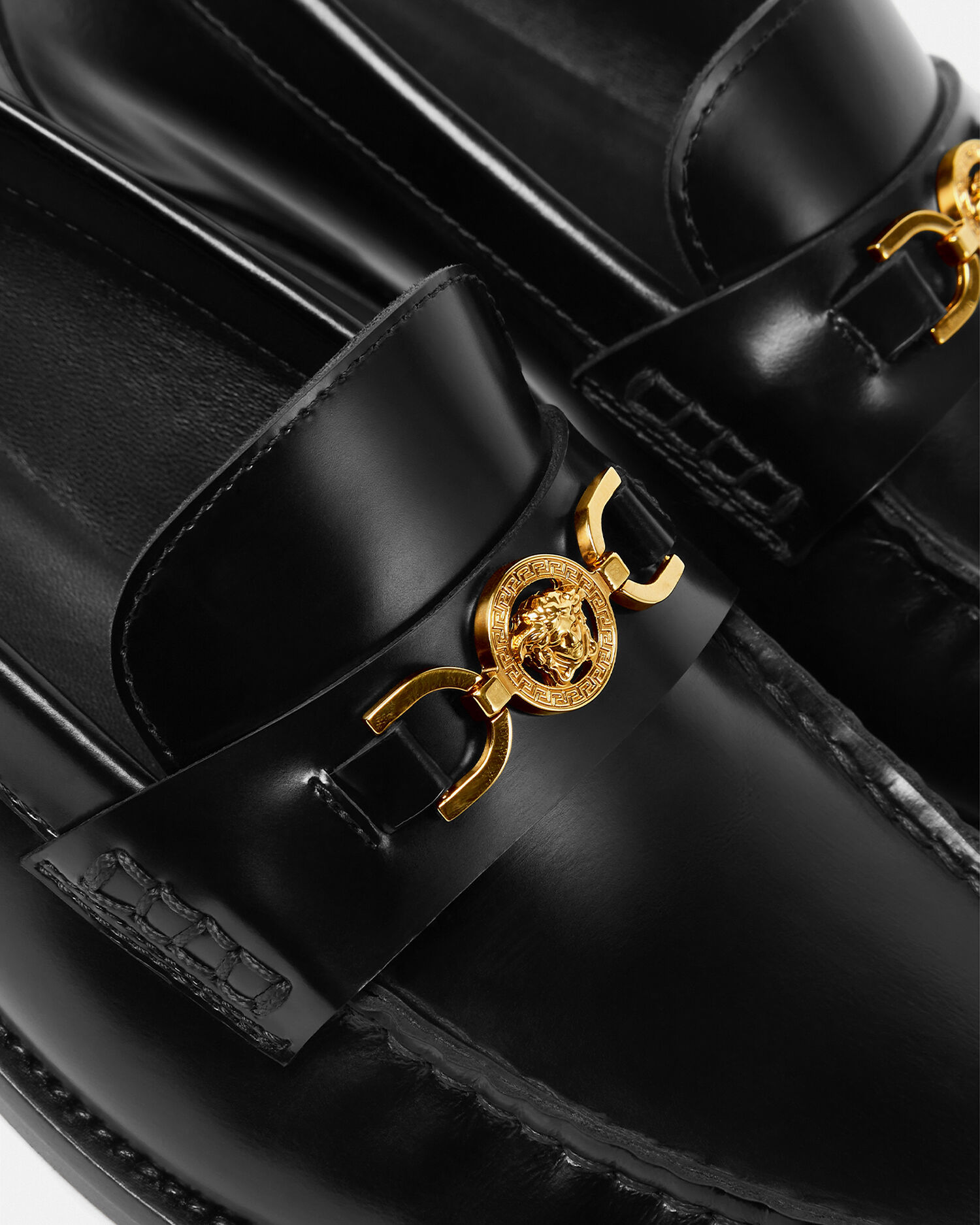 Versace hotsell loafers medusa
