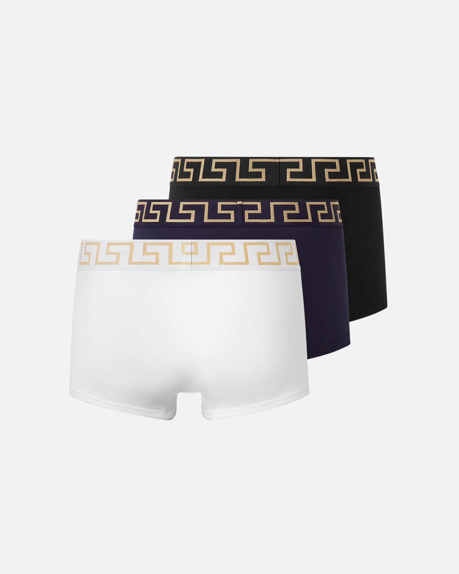 Cotton-Jersey Trunks 3-Pack Black,White | VERSACE US