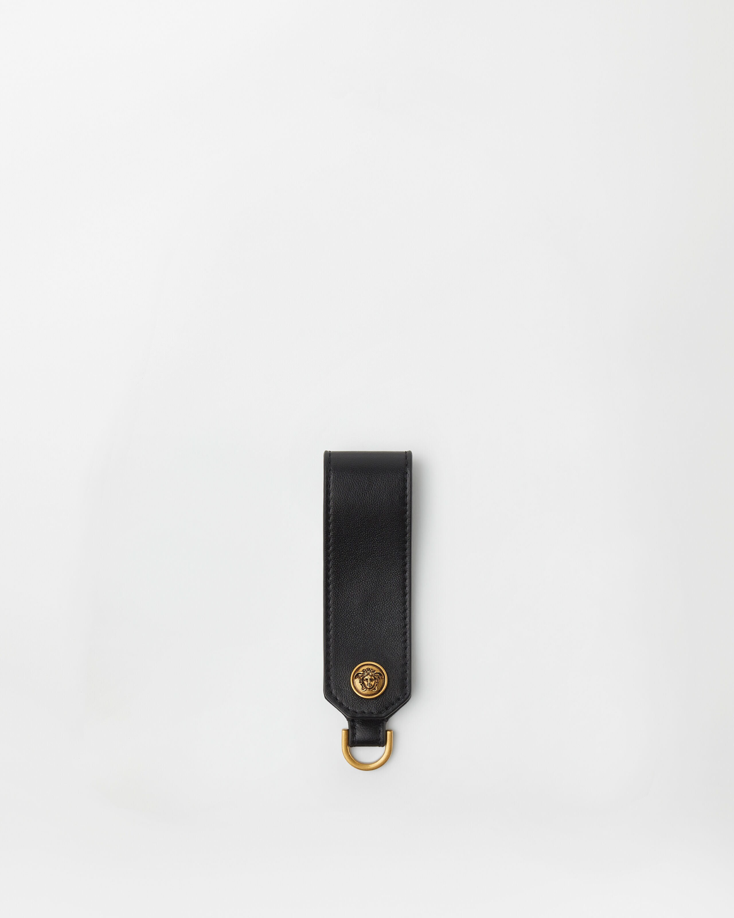 Versace embleme leather keychain