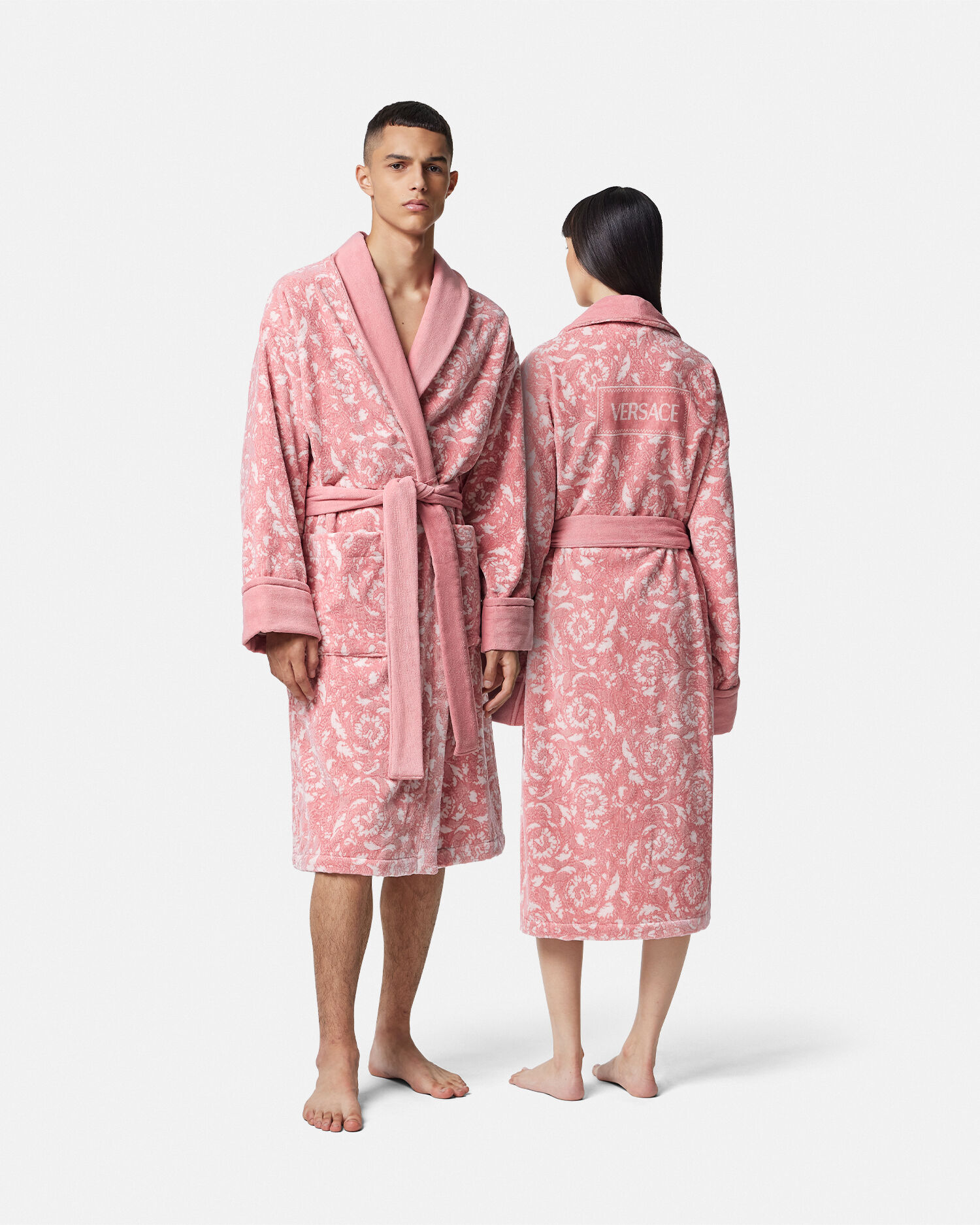 Versace mens dressing outlet gown