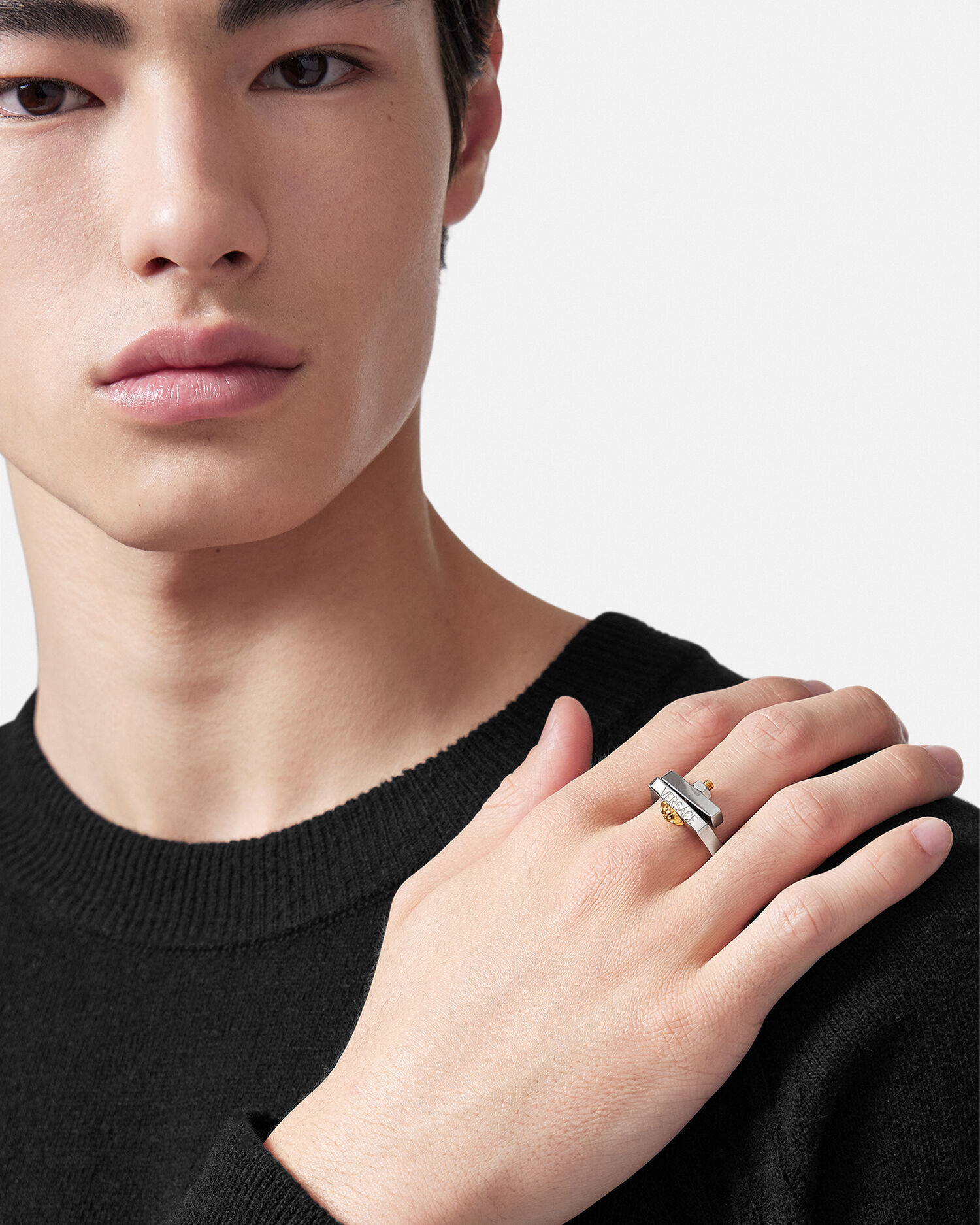 Bague discount versace argent