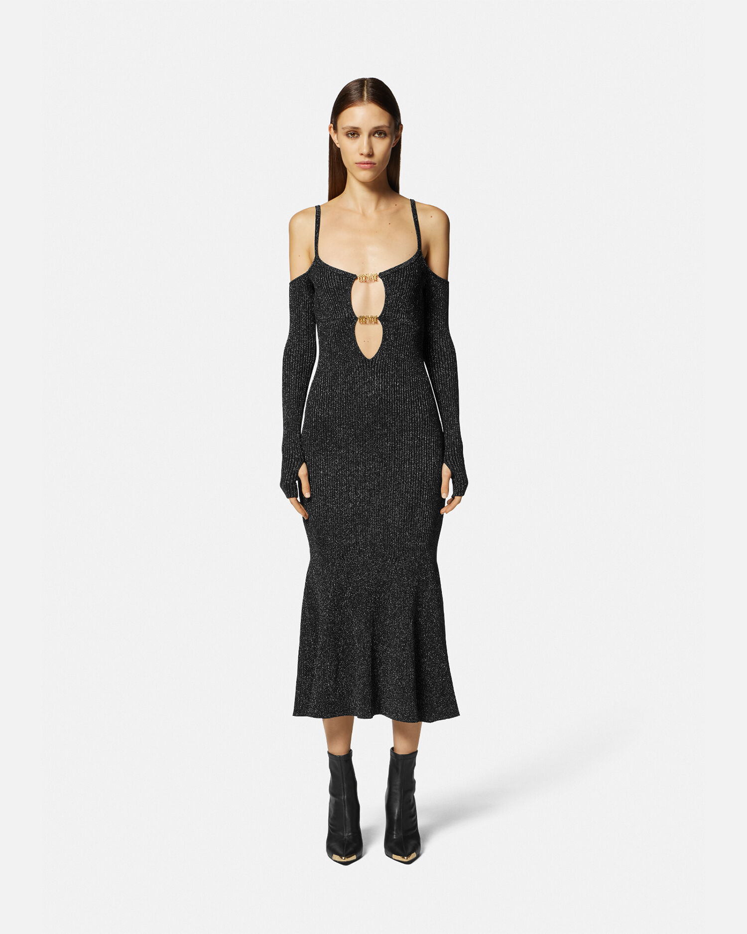 Versace vestido negro cheap