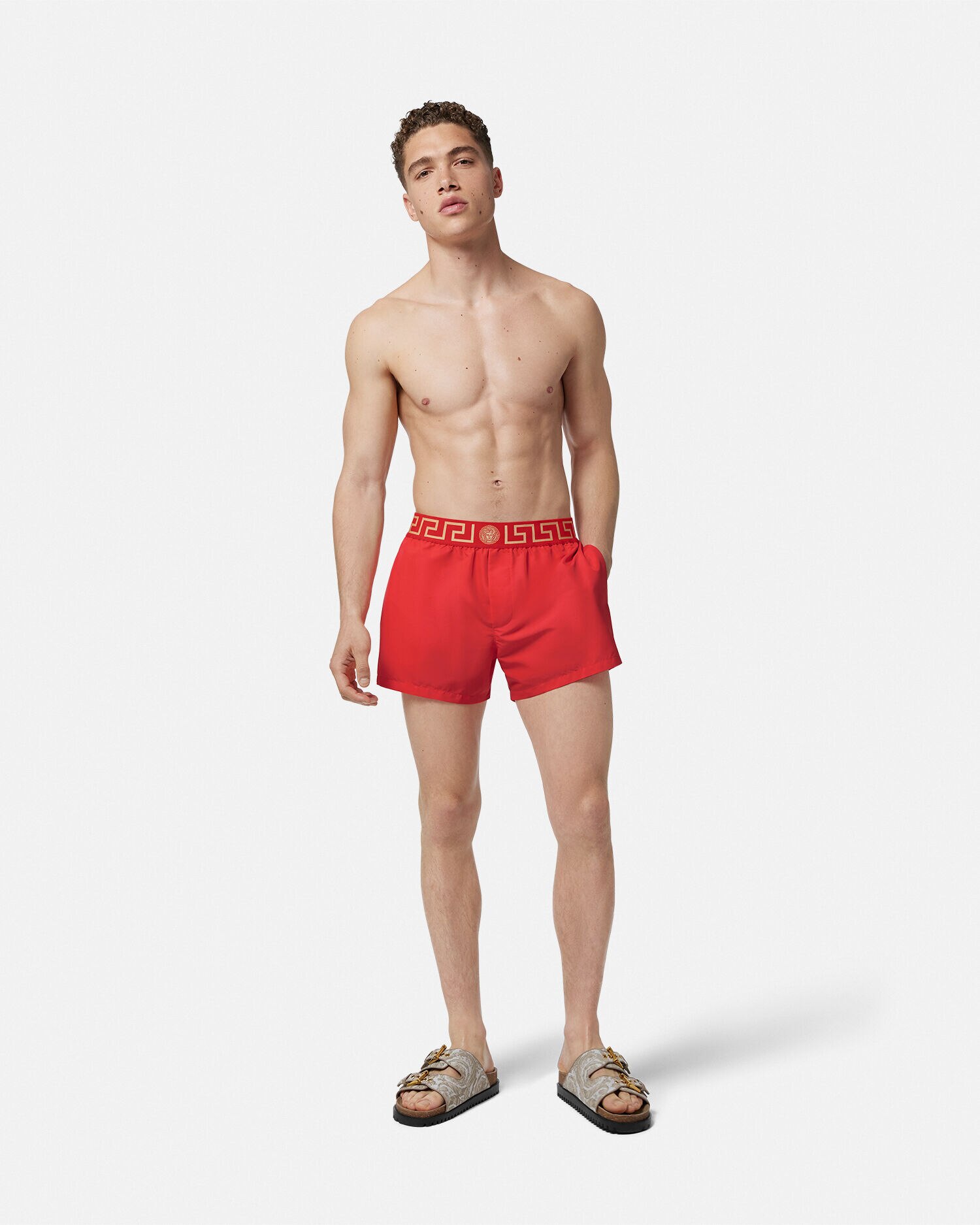Greca Border Swim Shorts