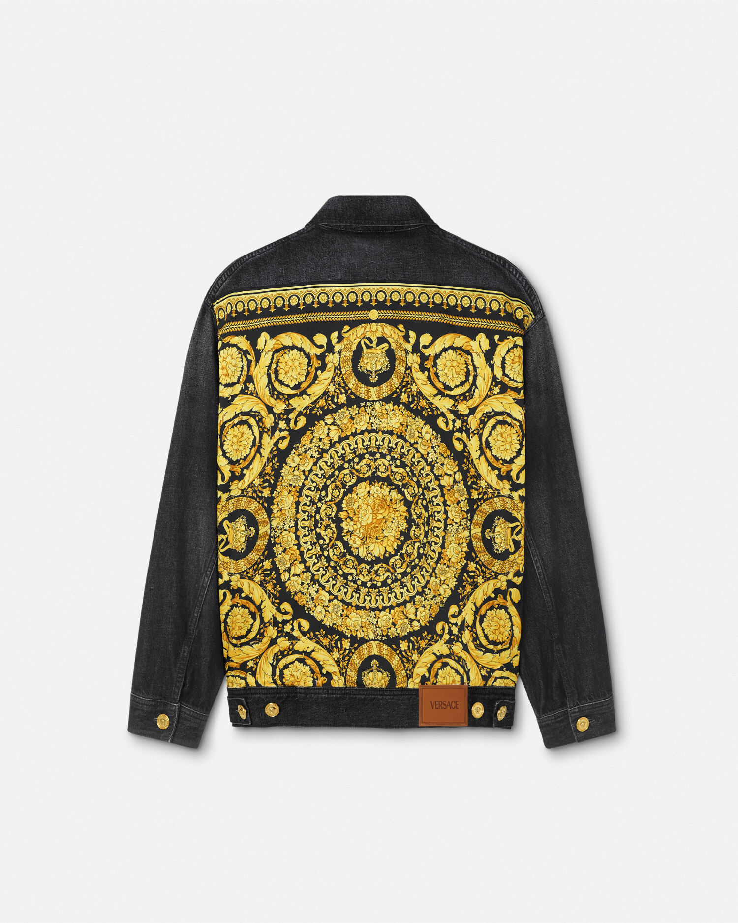 Versace denim jacket mens hot sale